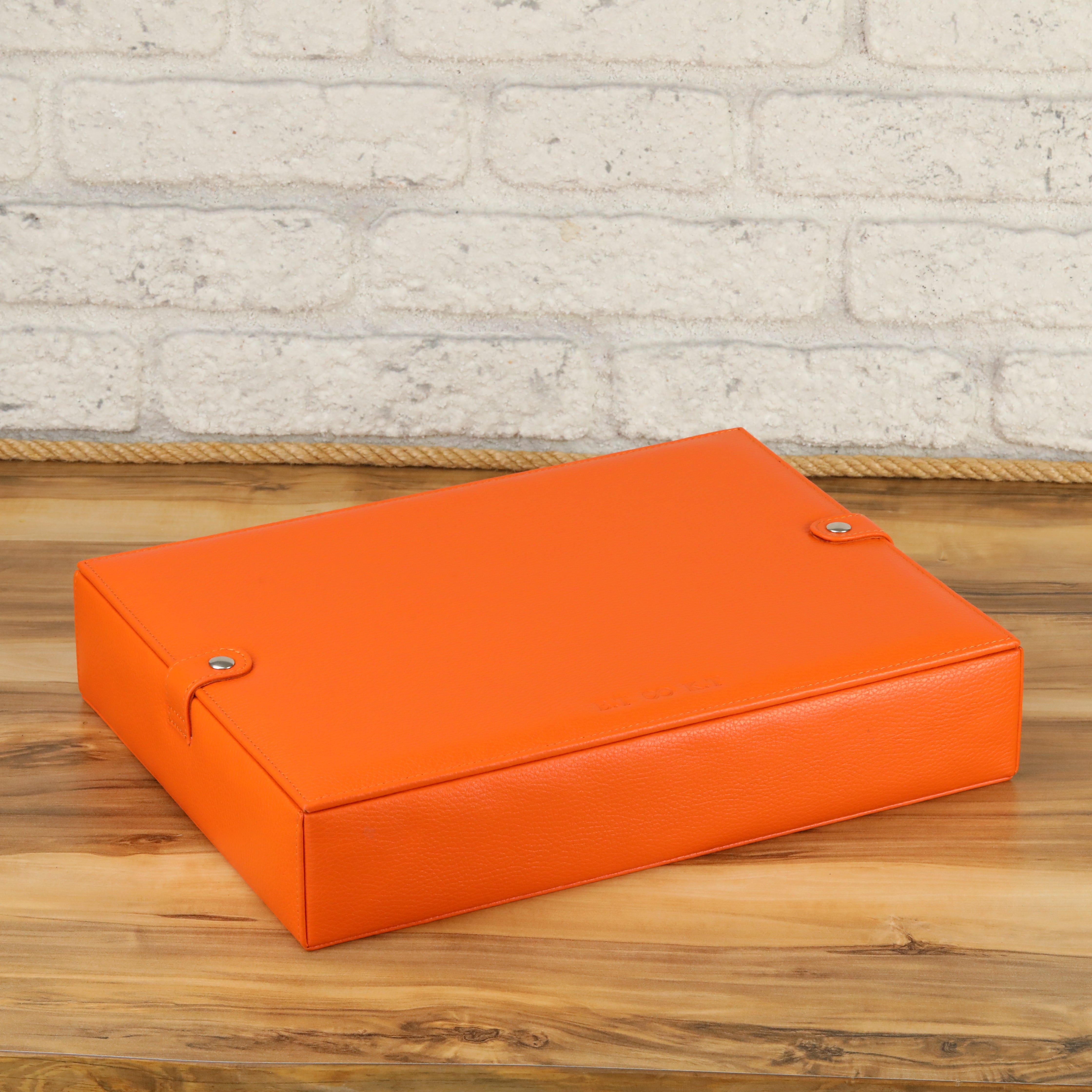 Leather Watch Box for 10 / Orange