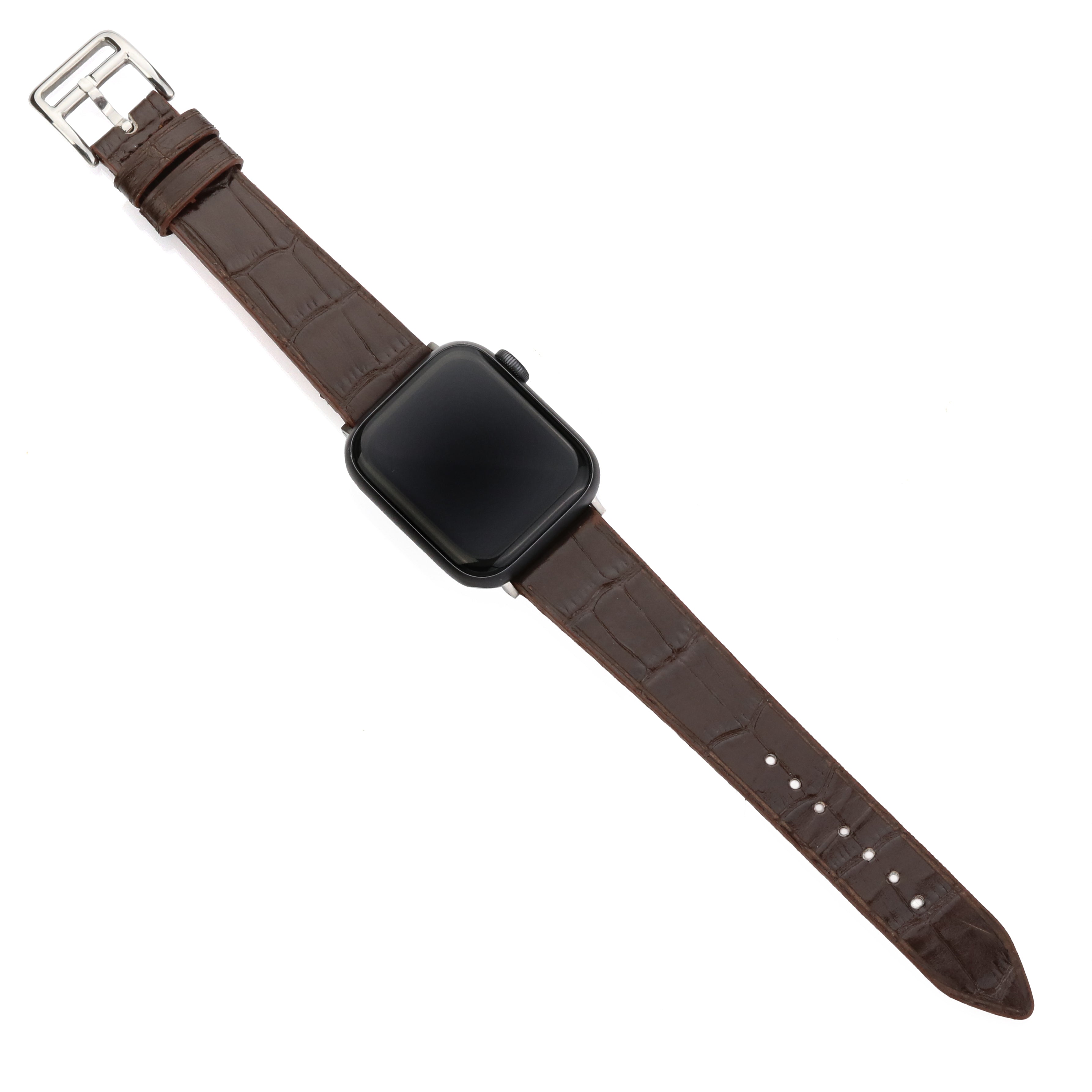 Apple Watch Compatible Leather Strap - Brown