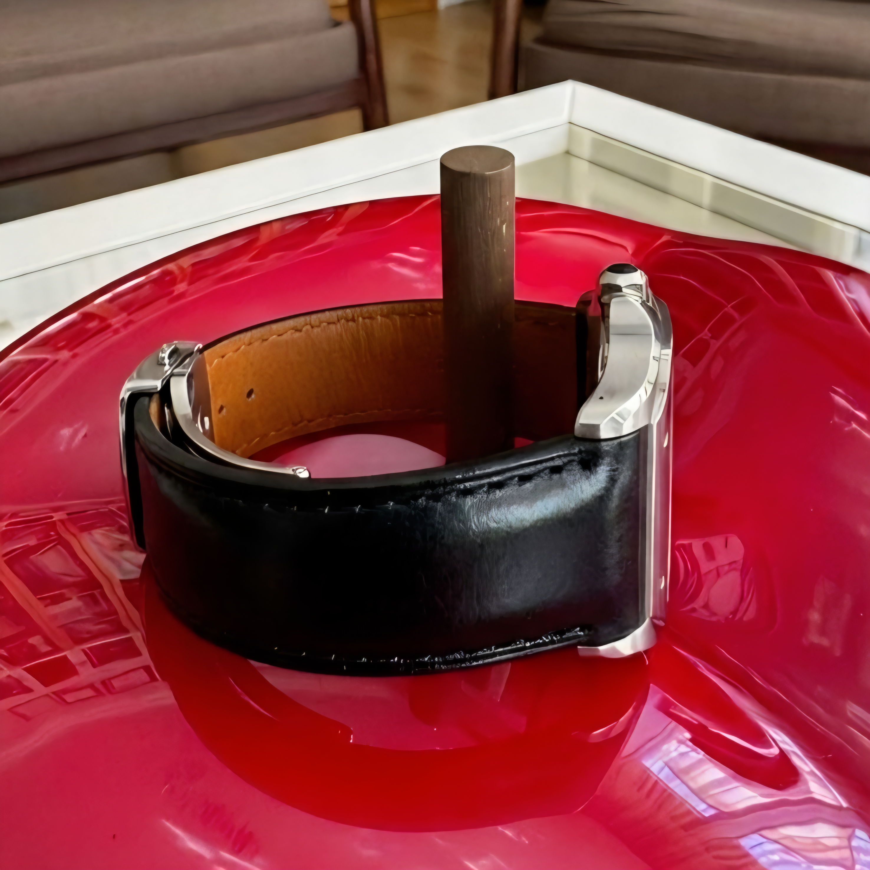Cartier Santos Compatible Leather Watch Strap