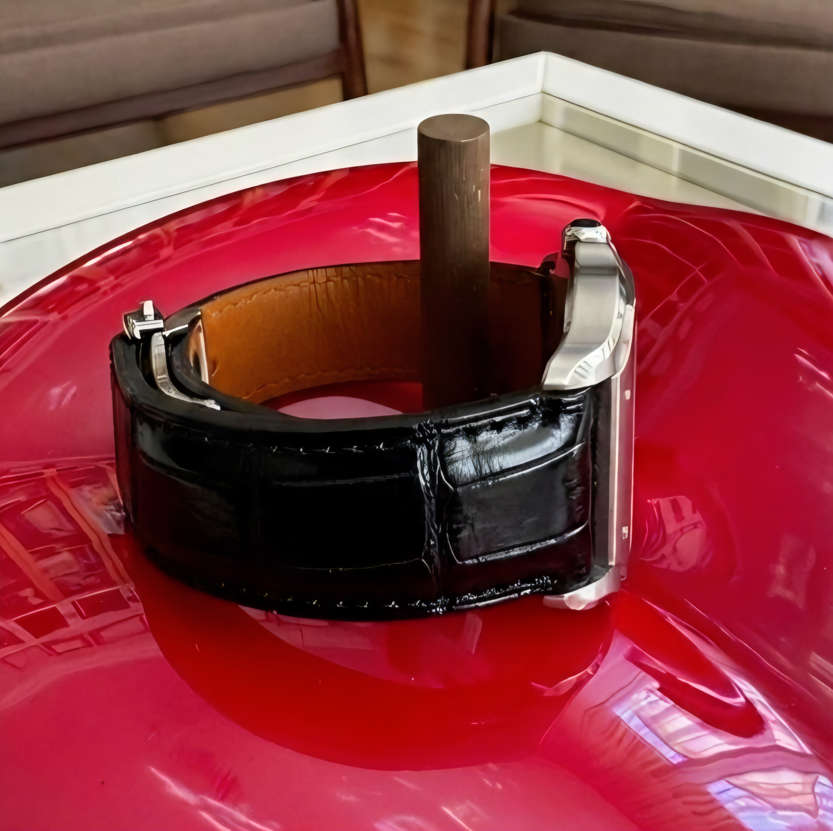 Cartier Santos Compatible Leather Watch Strap