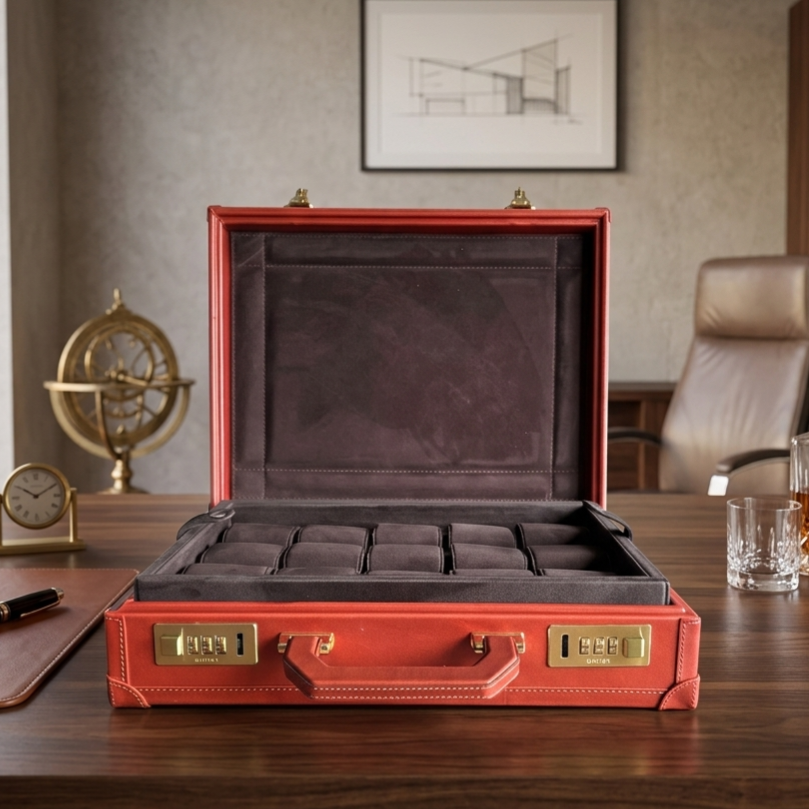 Bond Watch Box for 15 / Crimson