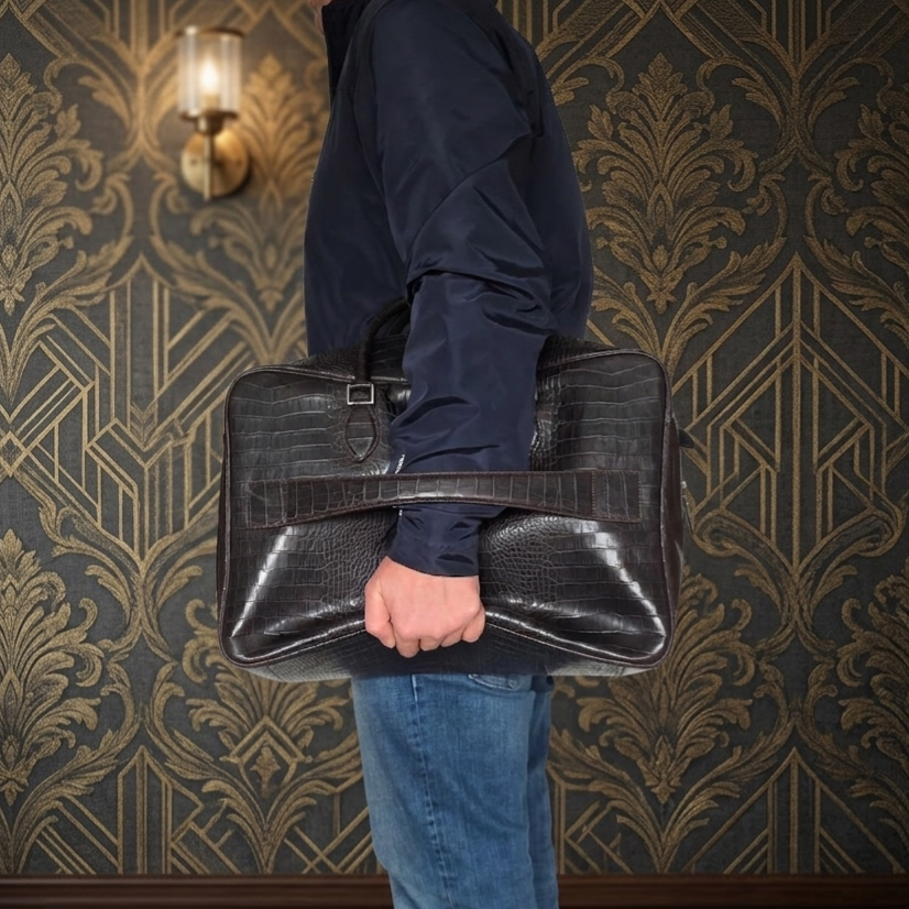Leather Weekender - Dark Brown