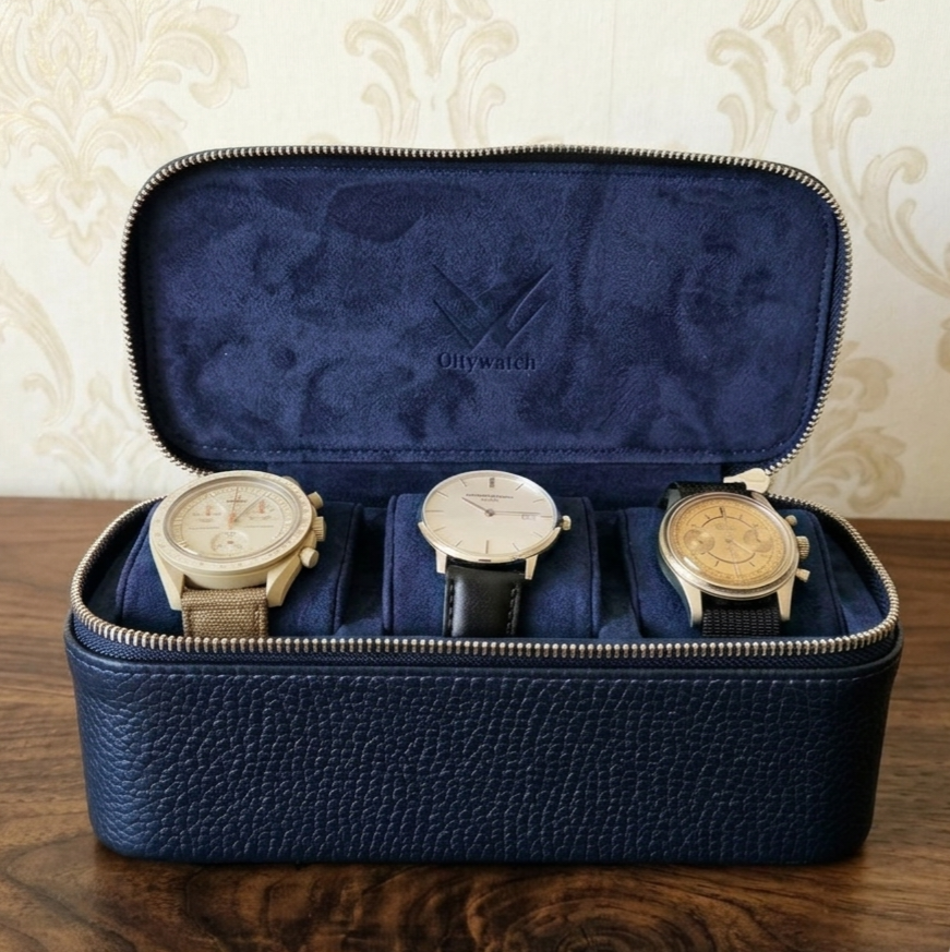 Anok Watch Travel Case for 3 / D. Blue