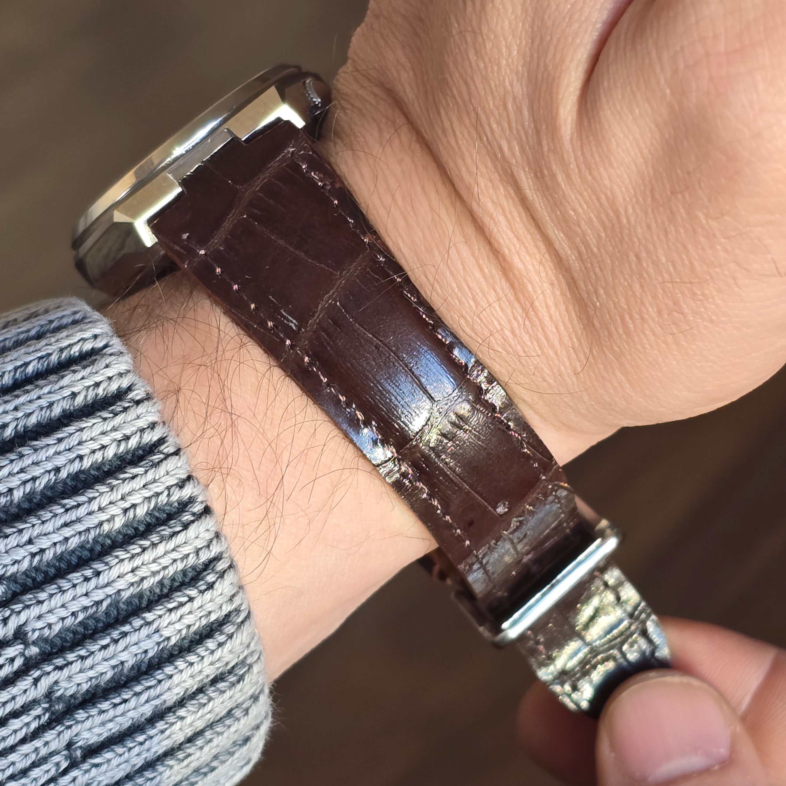 Tsuyosa Leather Strap - D. Brown