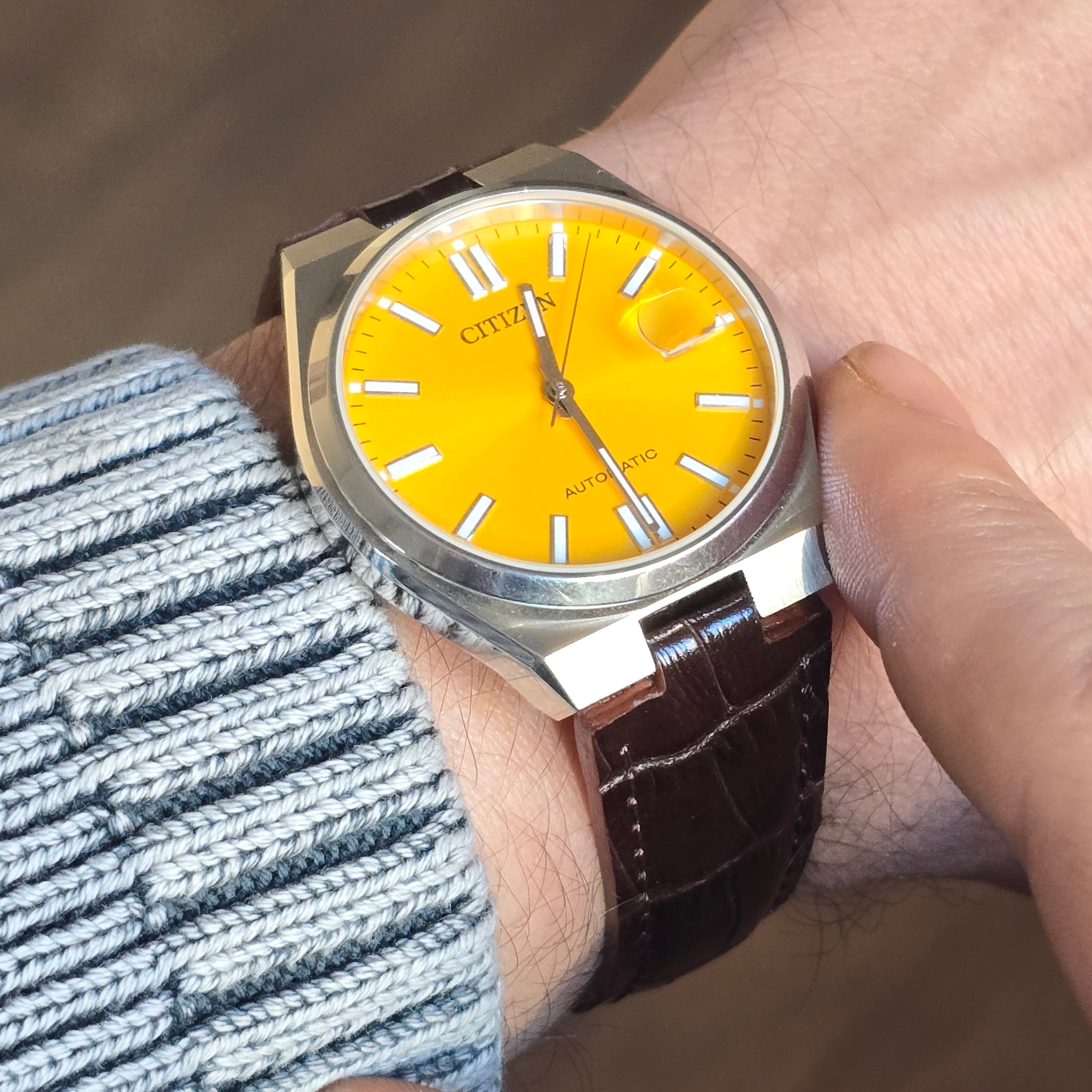 Tsuyosa Leather Strap - D. Brown