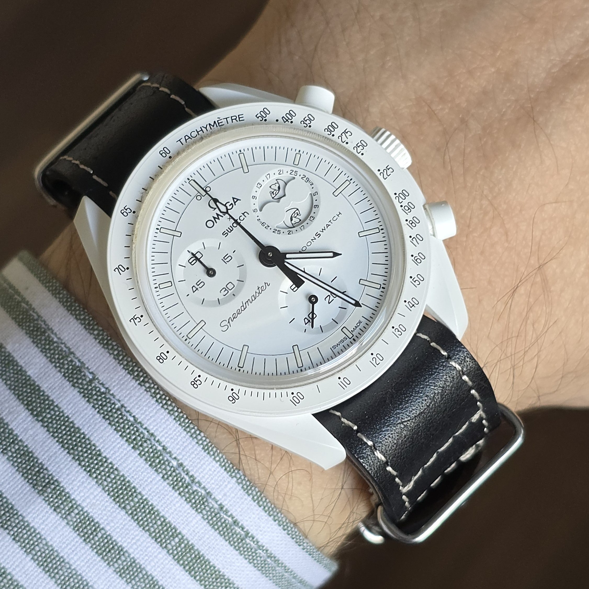 Nato Leather Watch Strap