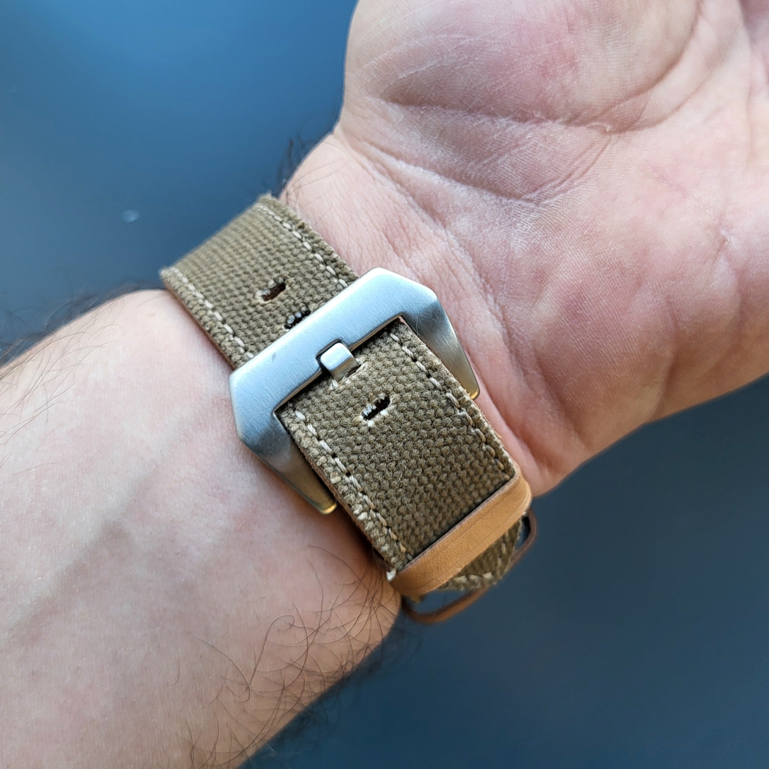 Canvas Watch Strap - Green