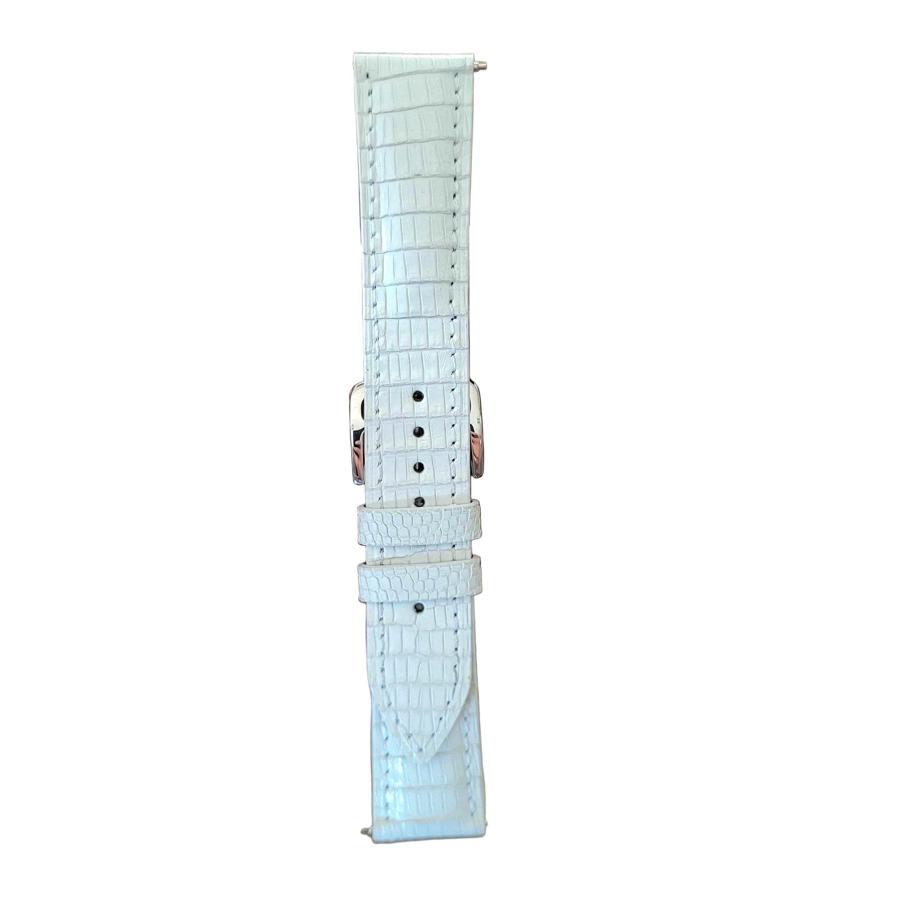 Lizard Leather Watch Strap - Beige