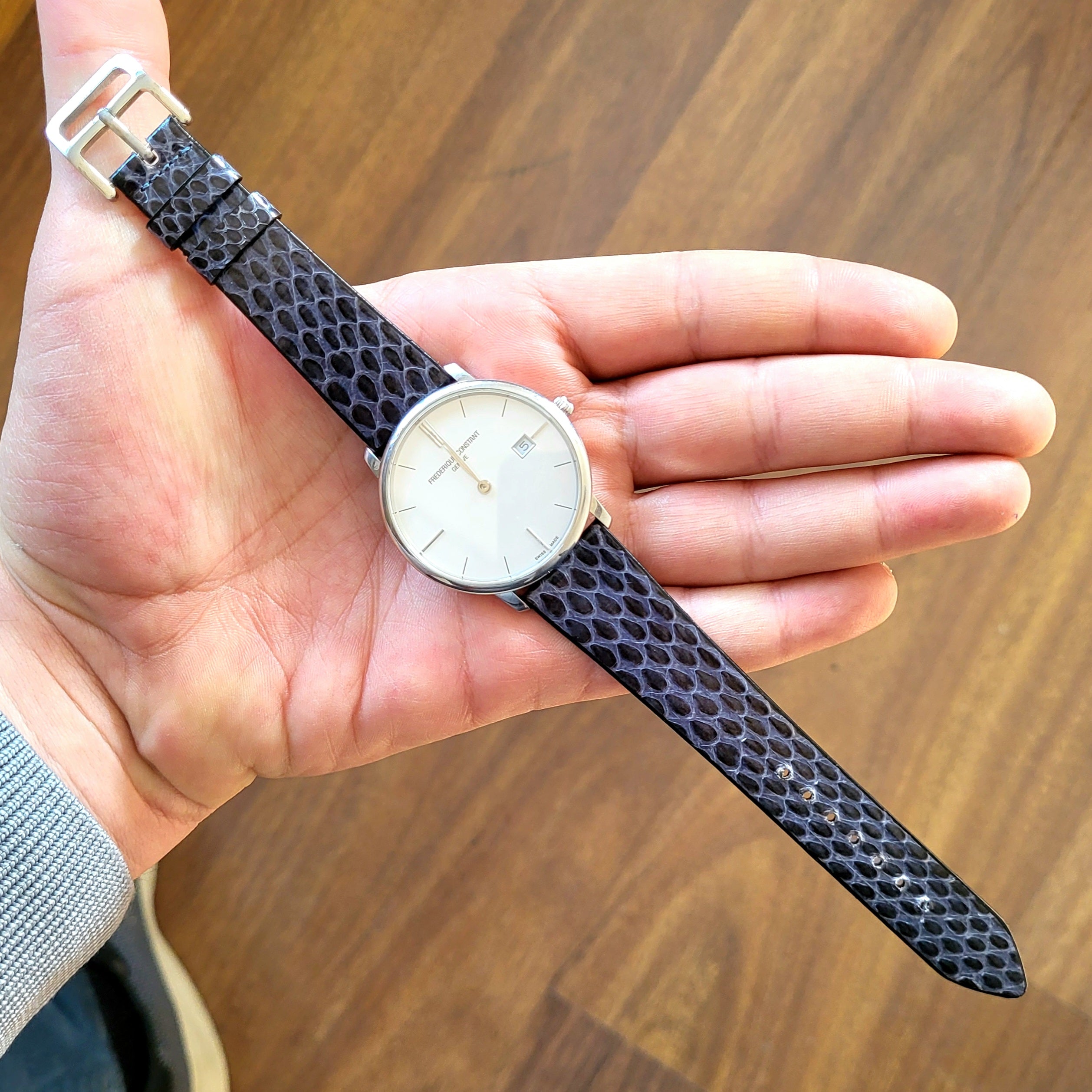 Snake Leather Watch Strap -