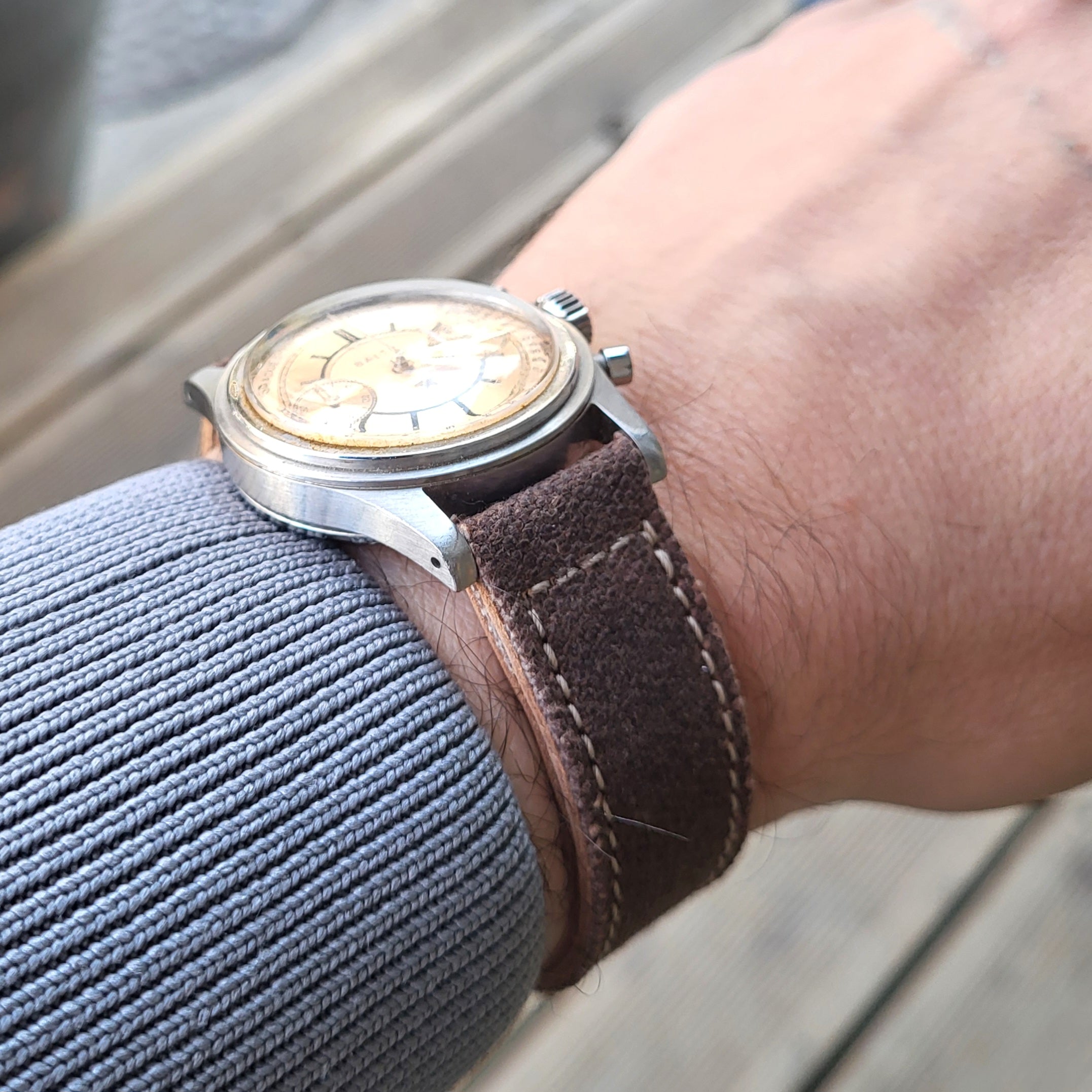 Canvas Watch Strap - Brown