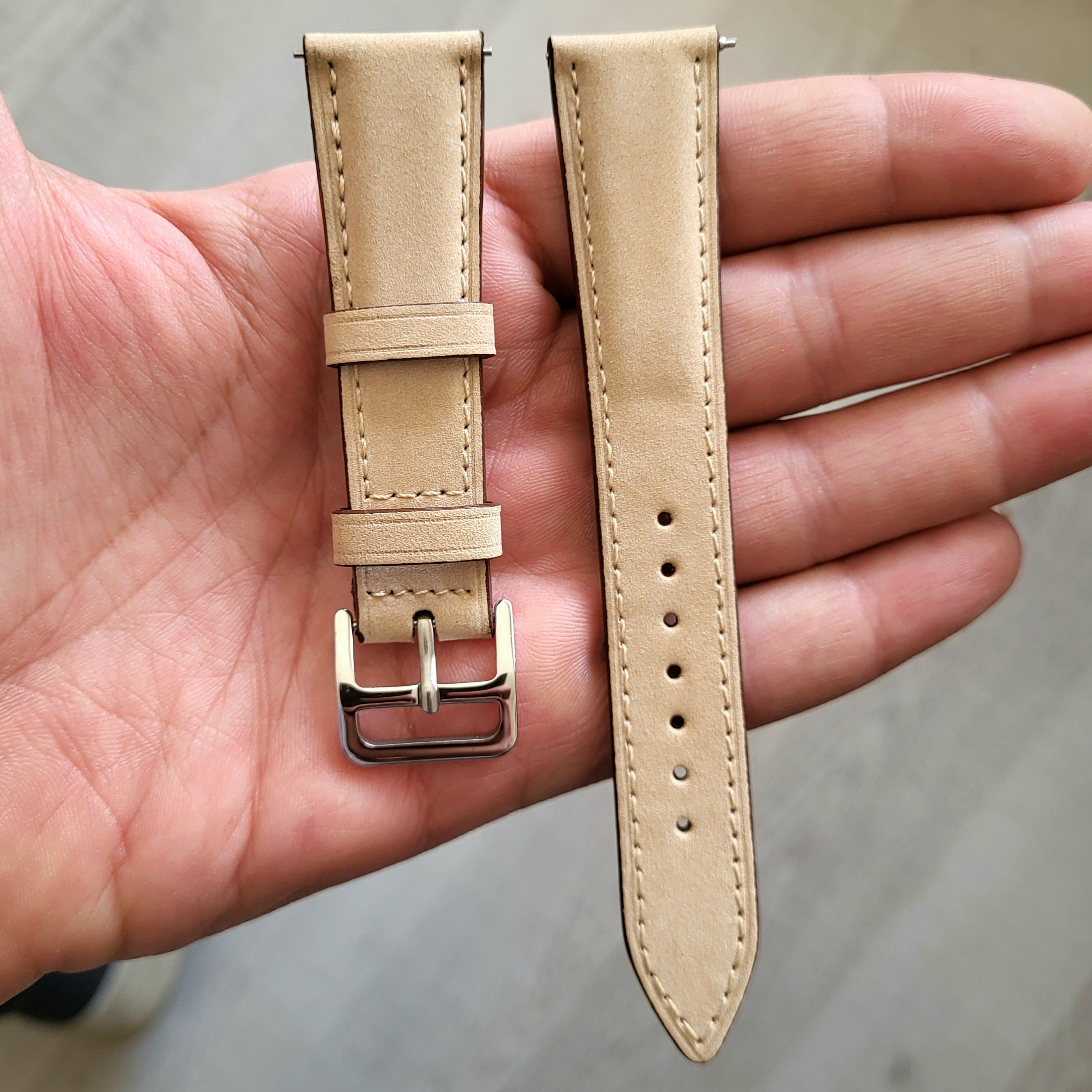 Nubuck Leather Strap