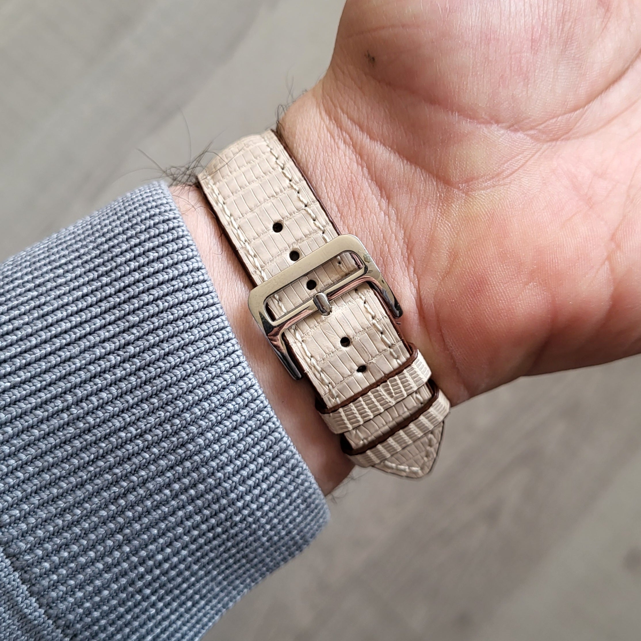Lizard Leather Watch Strap -