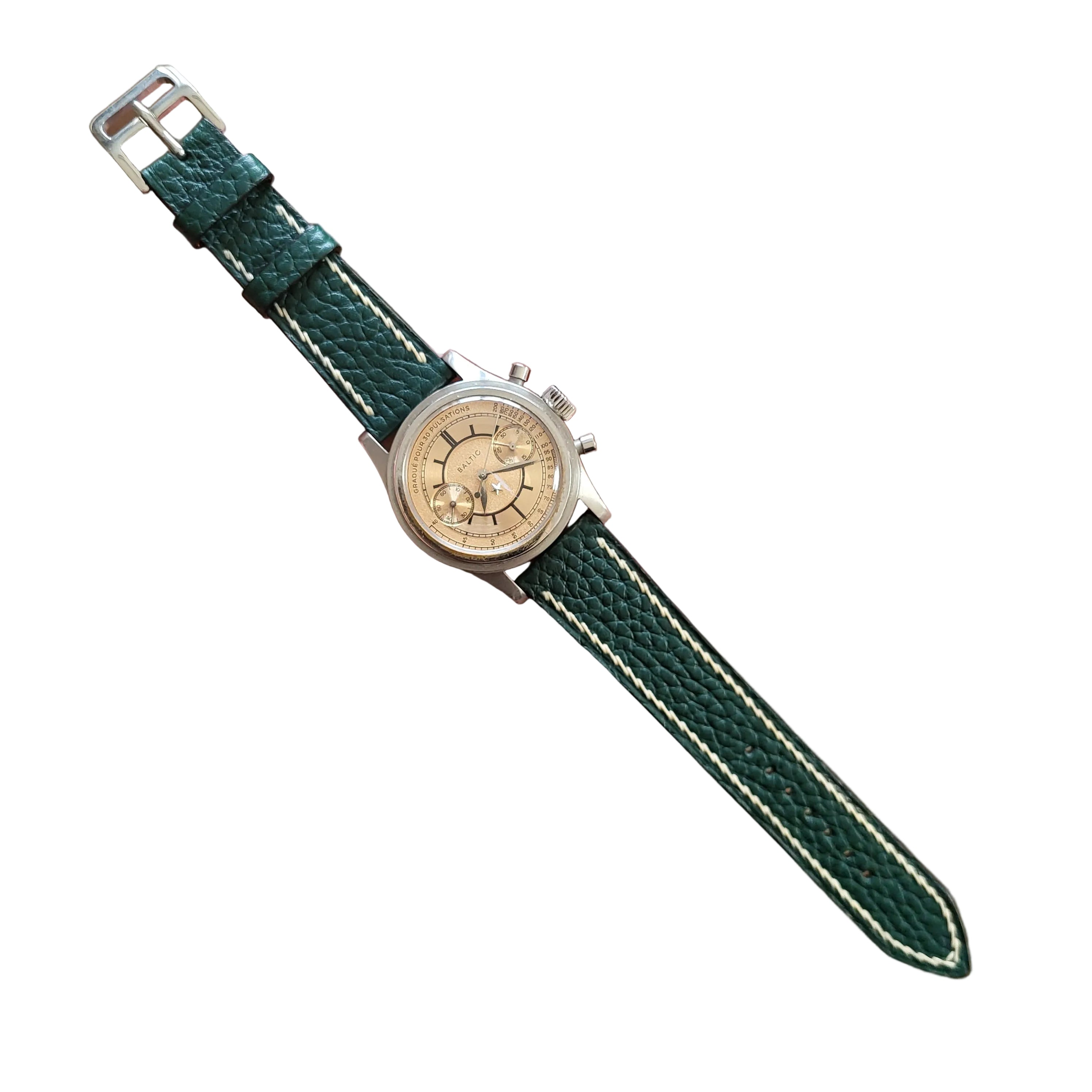 Spanish Style Leather Strap - Green