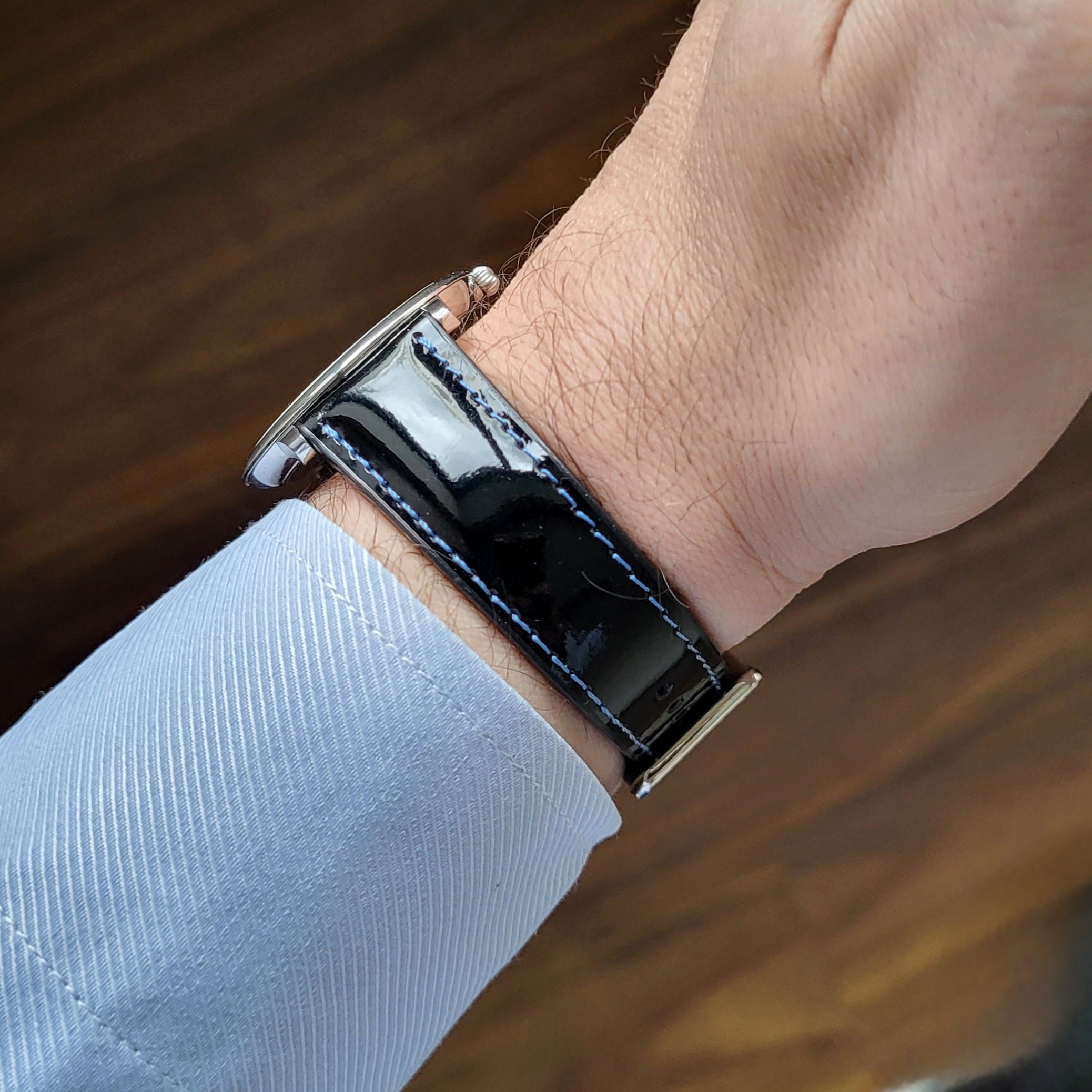 Patent Leather Strap - Black