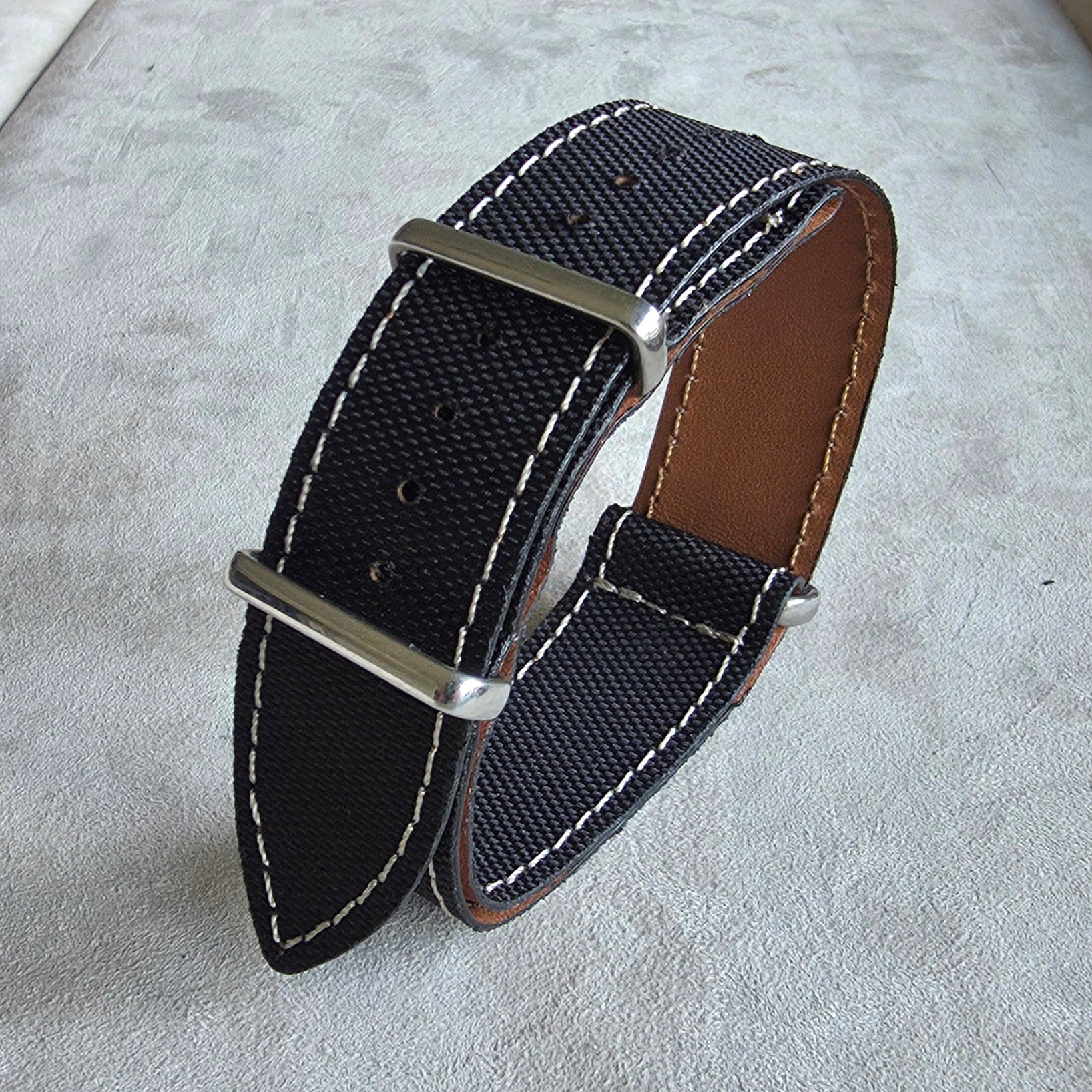 Nato Textile Watch Strap / Black