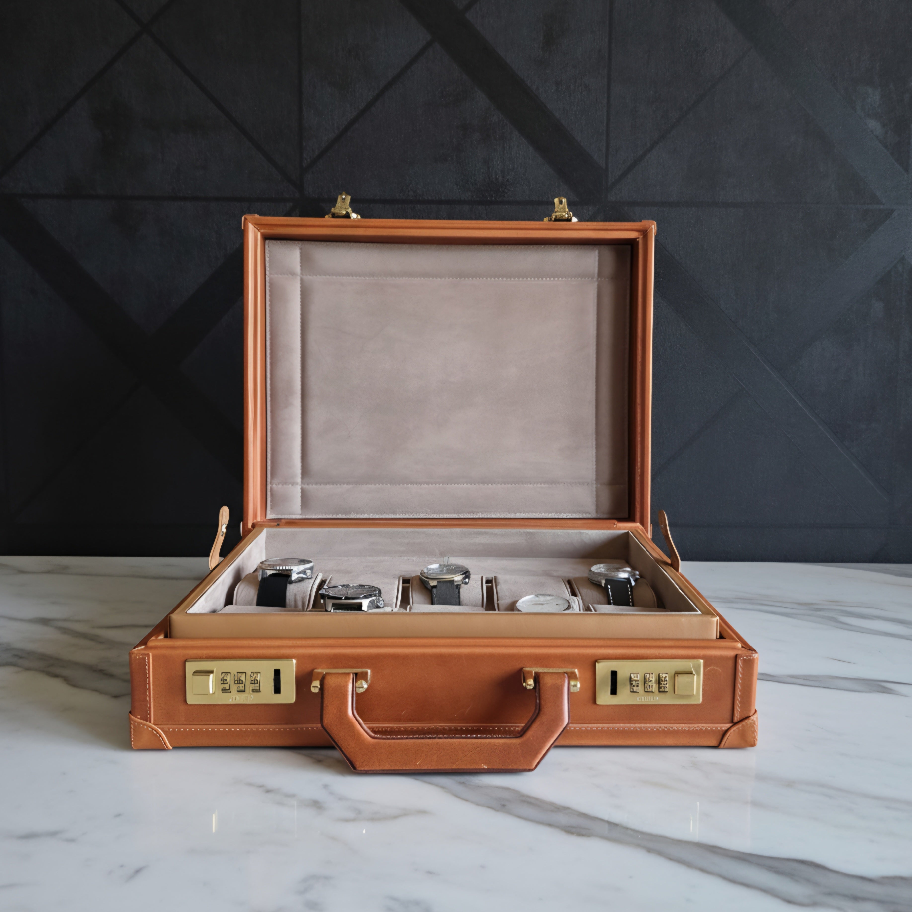Bond Watch Case for 10 / Tan - Brown