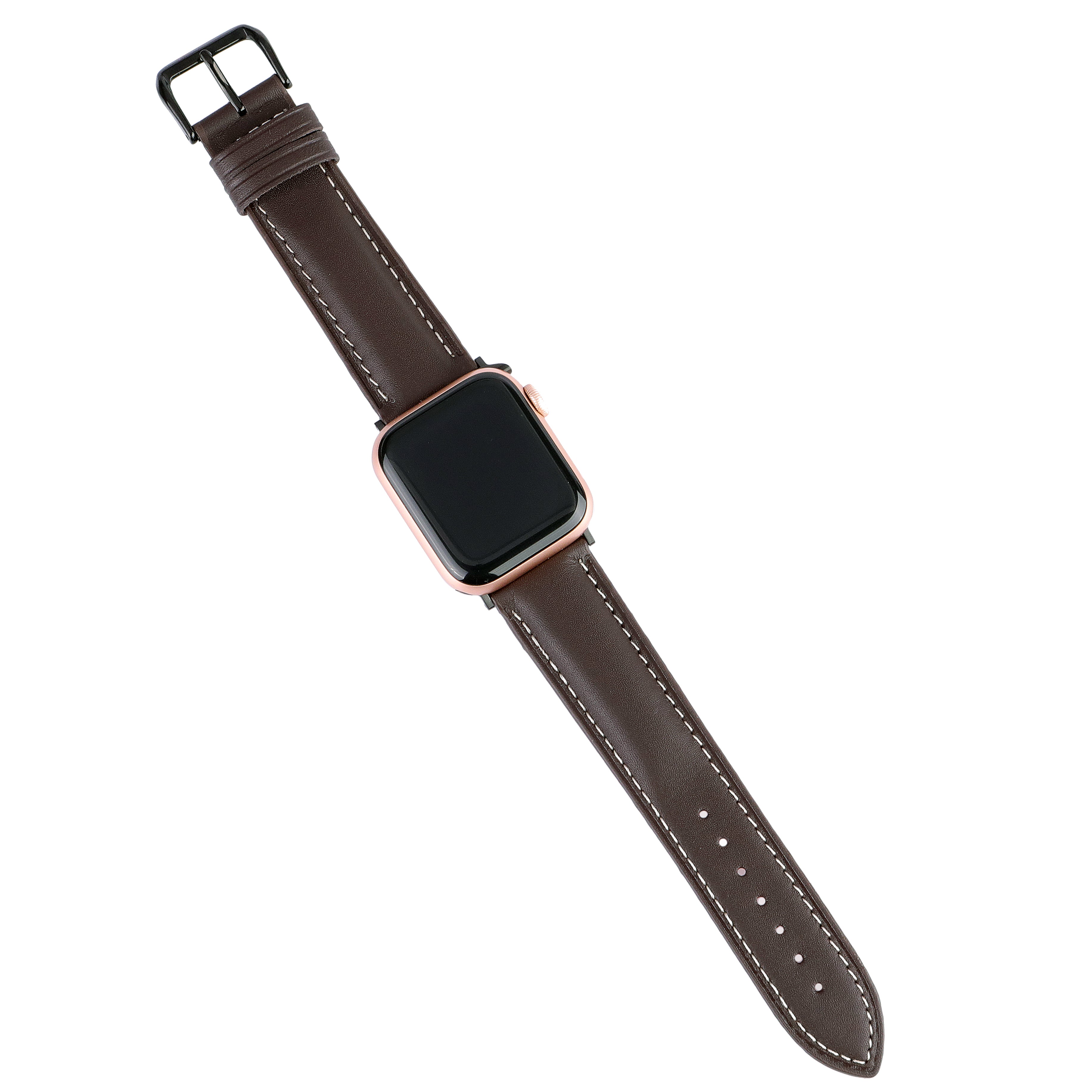 Apple Watch Compatible Leather Strap - Brown