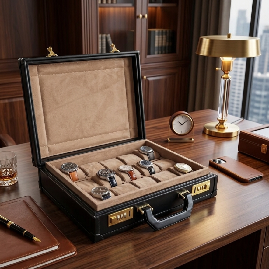 Bond Watch Box for 15 / Black - Mocha