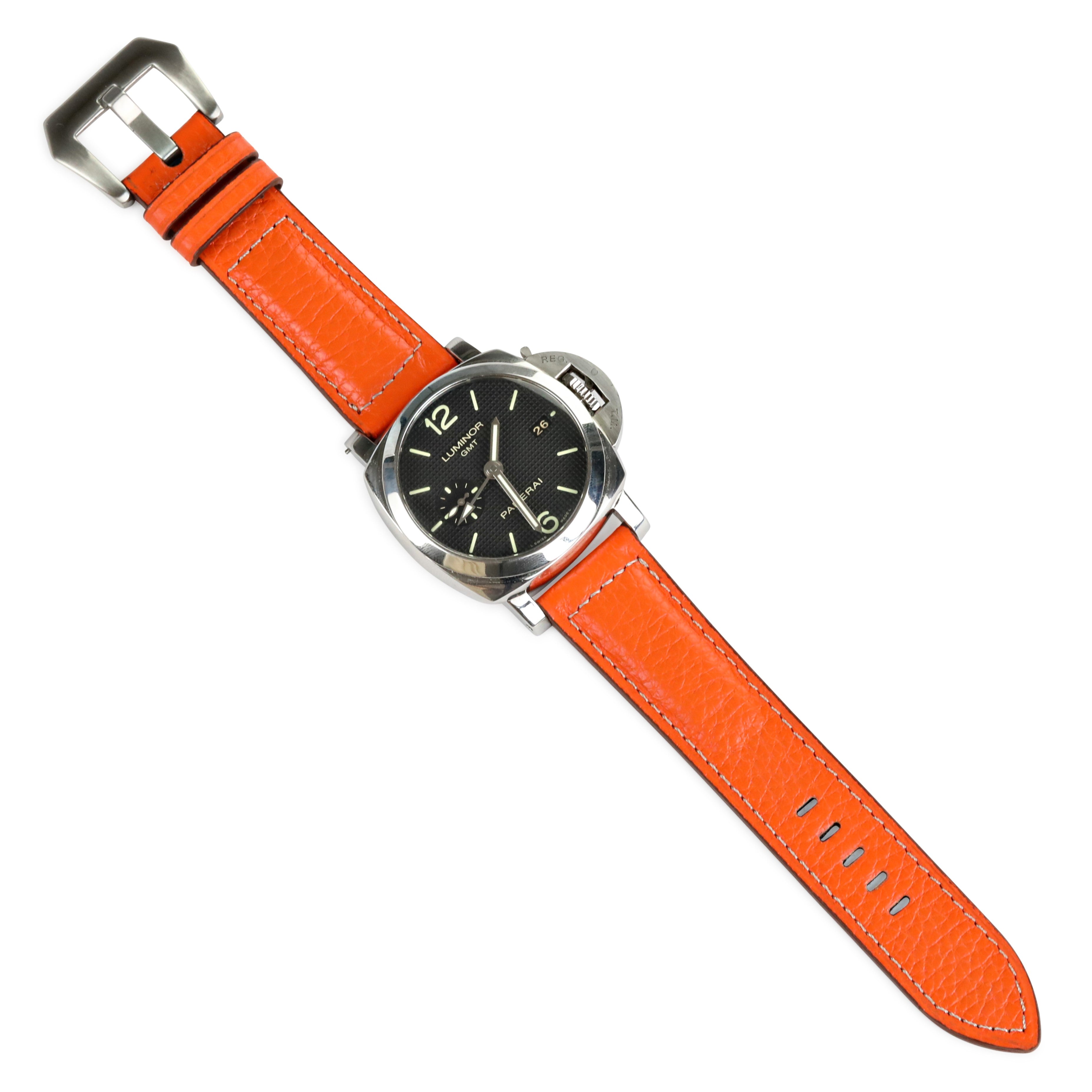 Florentine Series Suede Leather Strap / Orange