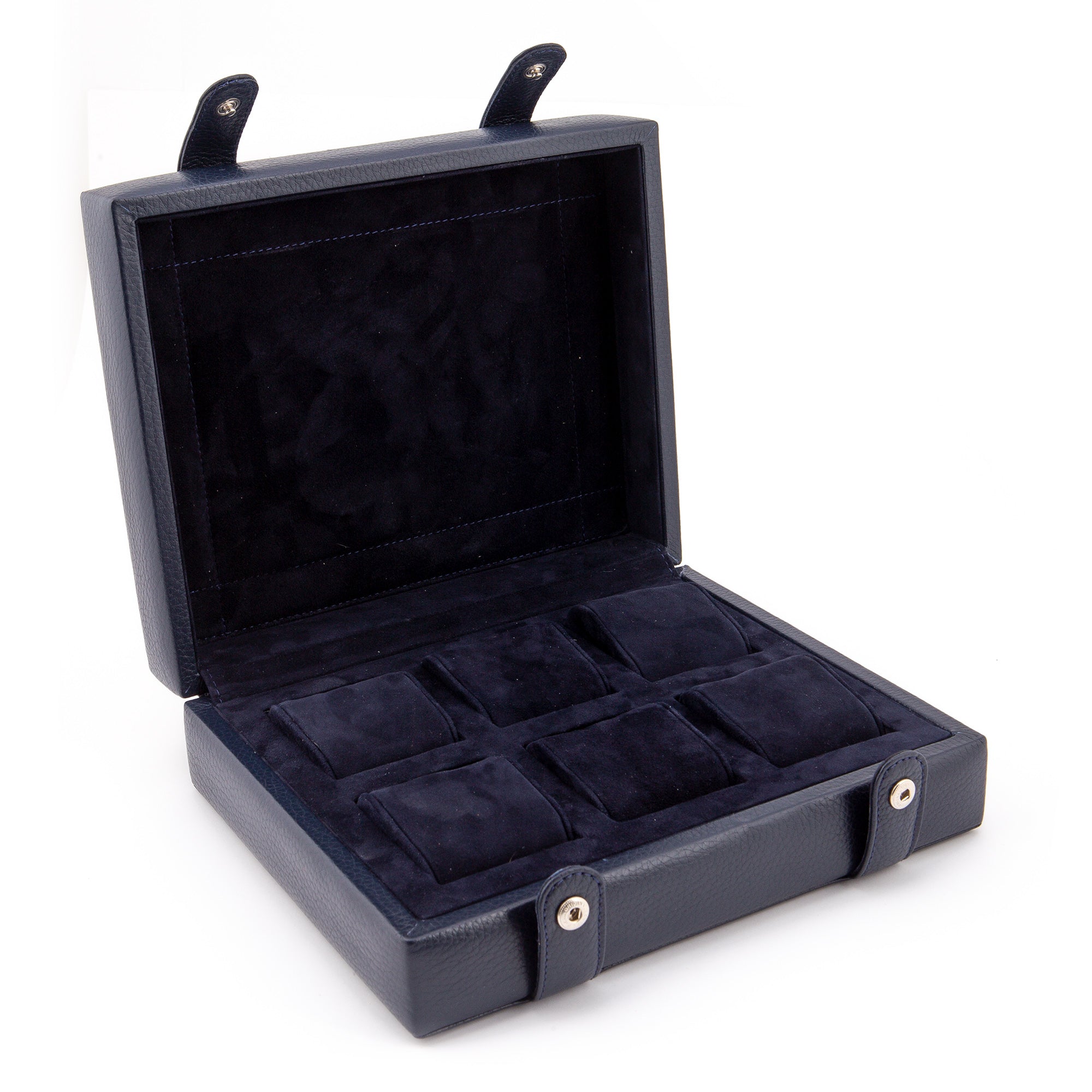 Arca Temporis Leather Watch Box for 6 / D.Blue