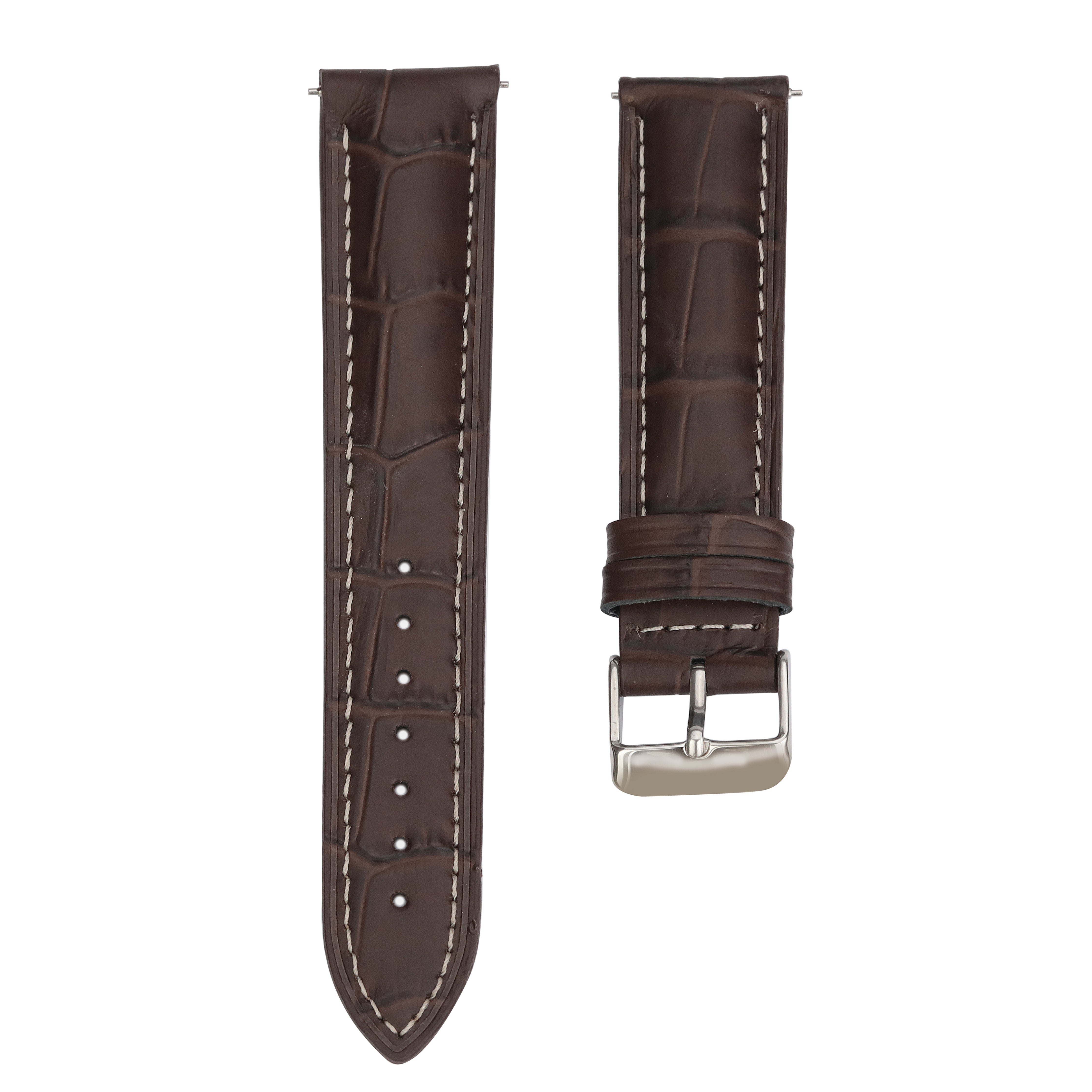 Alaturka Leather Strap / Brown - White