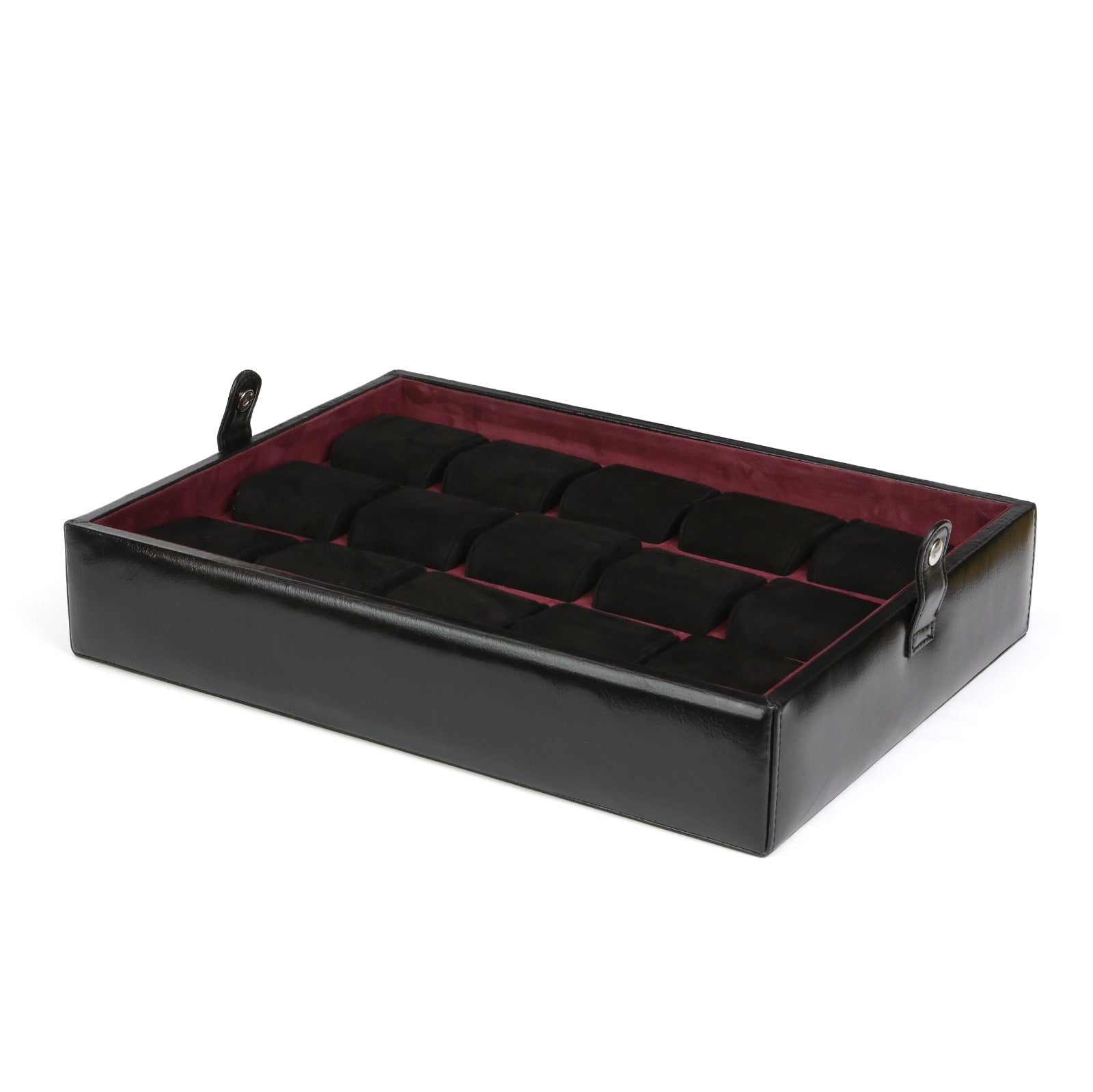 Leather Watch Box for 15 / Black