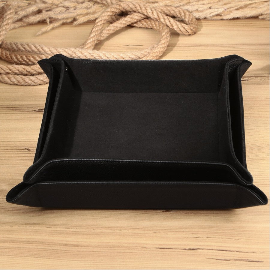 Octavia Leather Vallet Organizer - Black