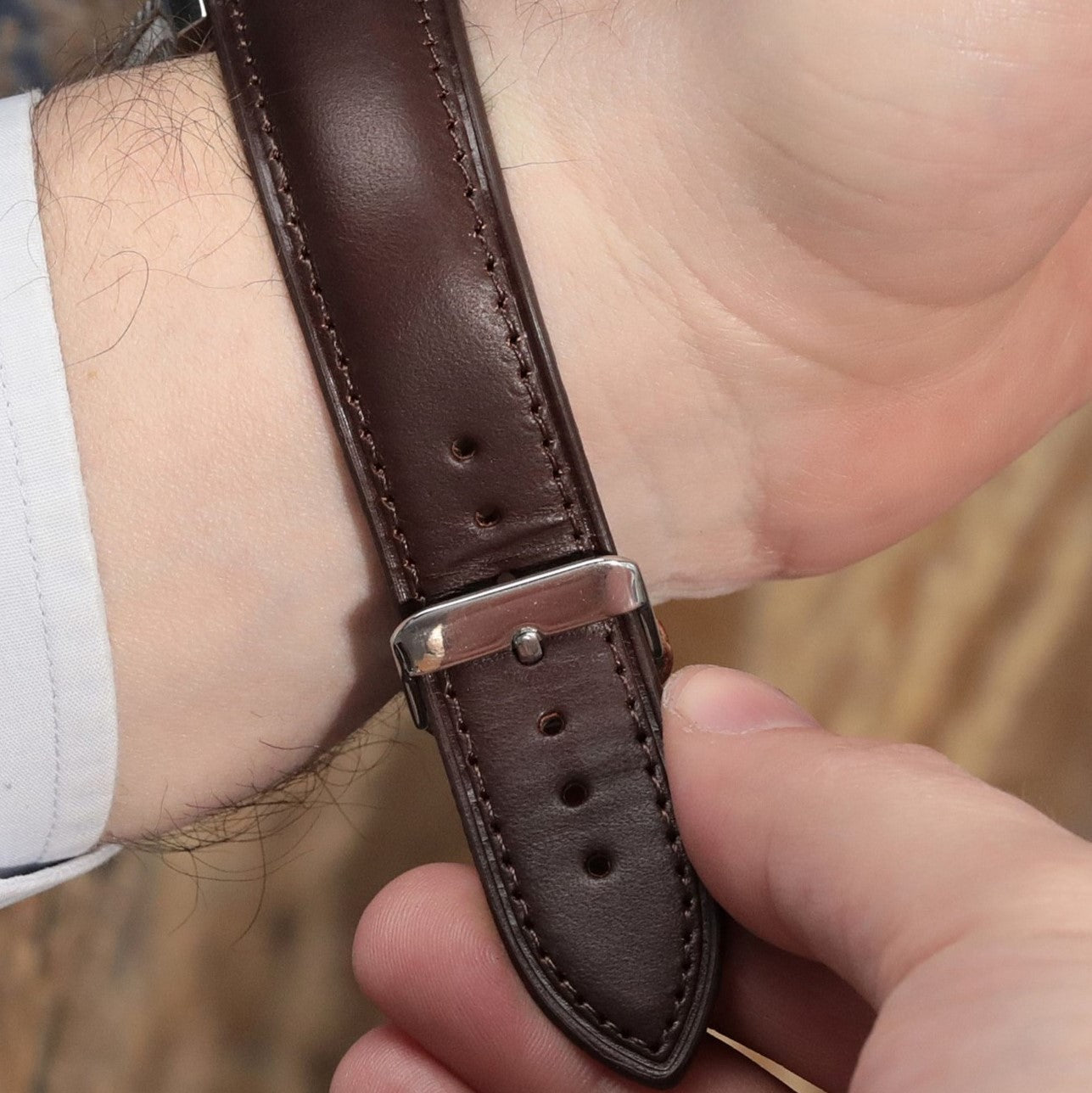 Apple Leather Strap - Brown