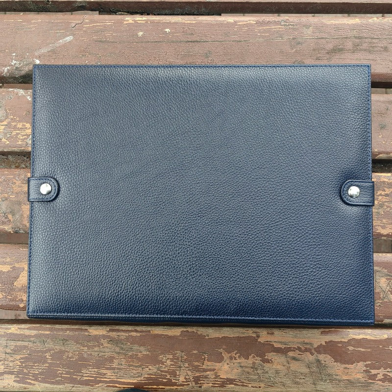 Garde-Temps Leather Watch Box for 15 / Dark Blue