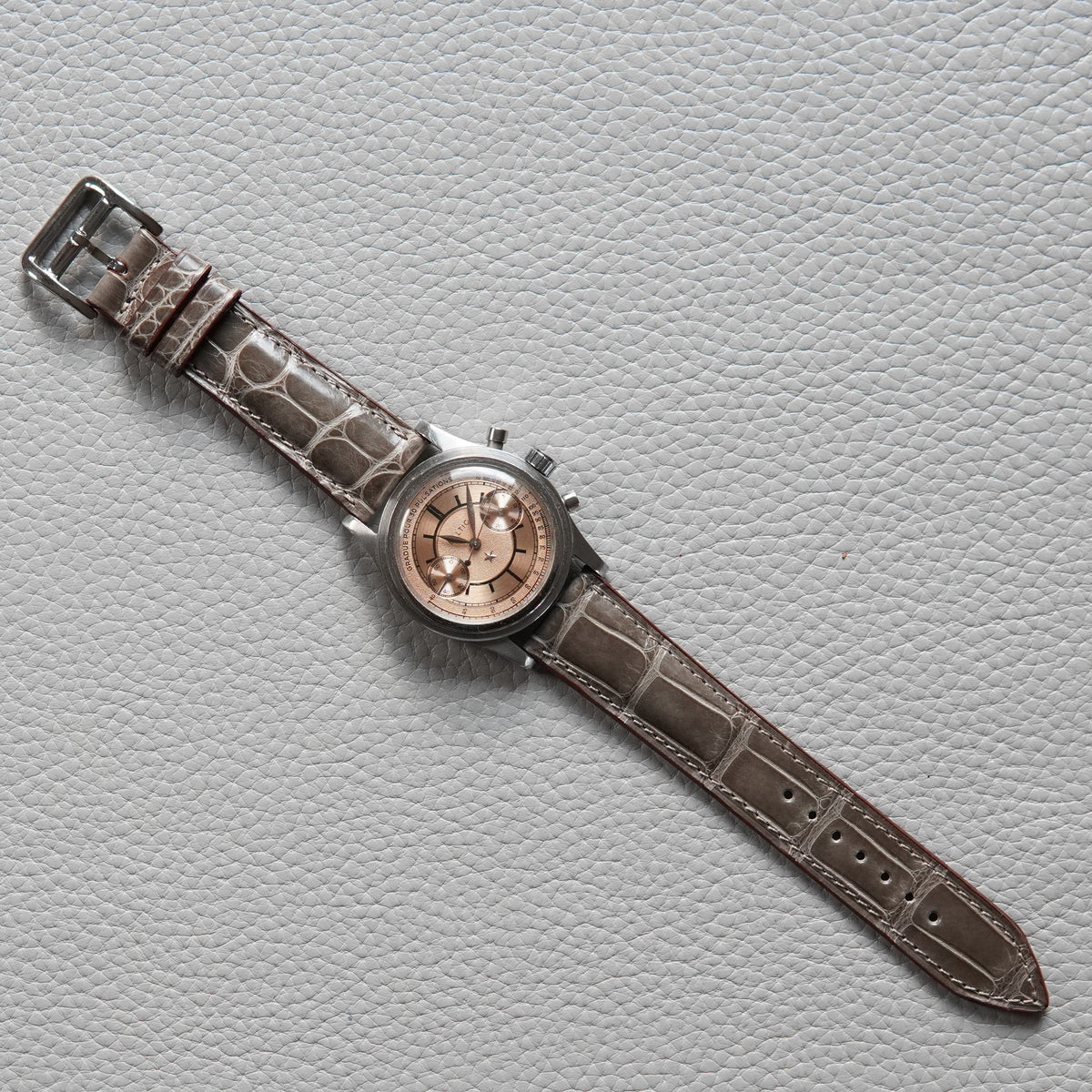 Genuine Croc. Leather Watch Strap