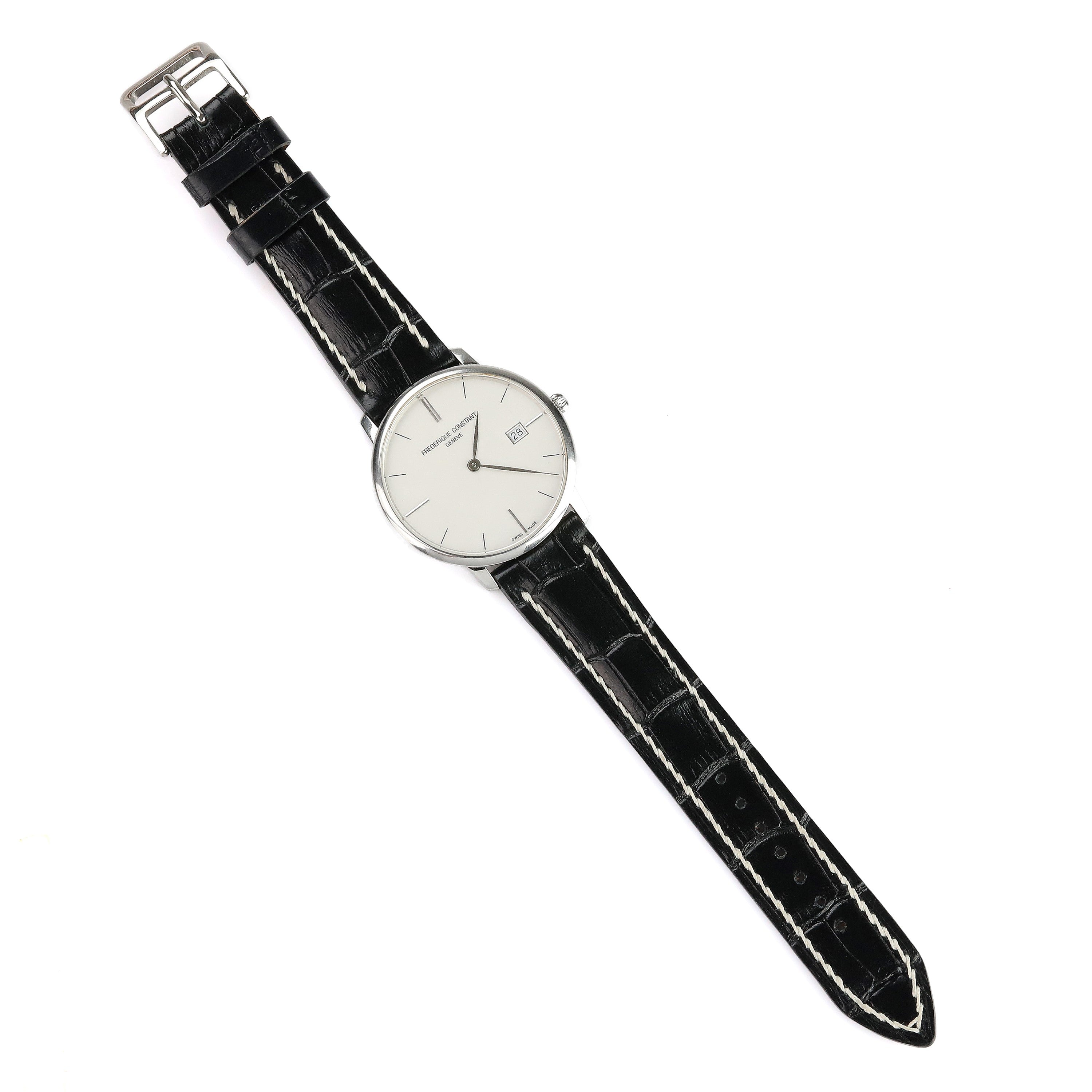 Spanish Style Leather Strap - Black