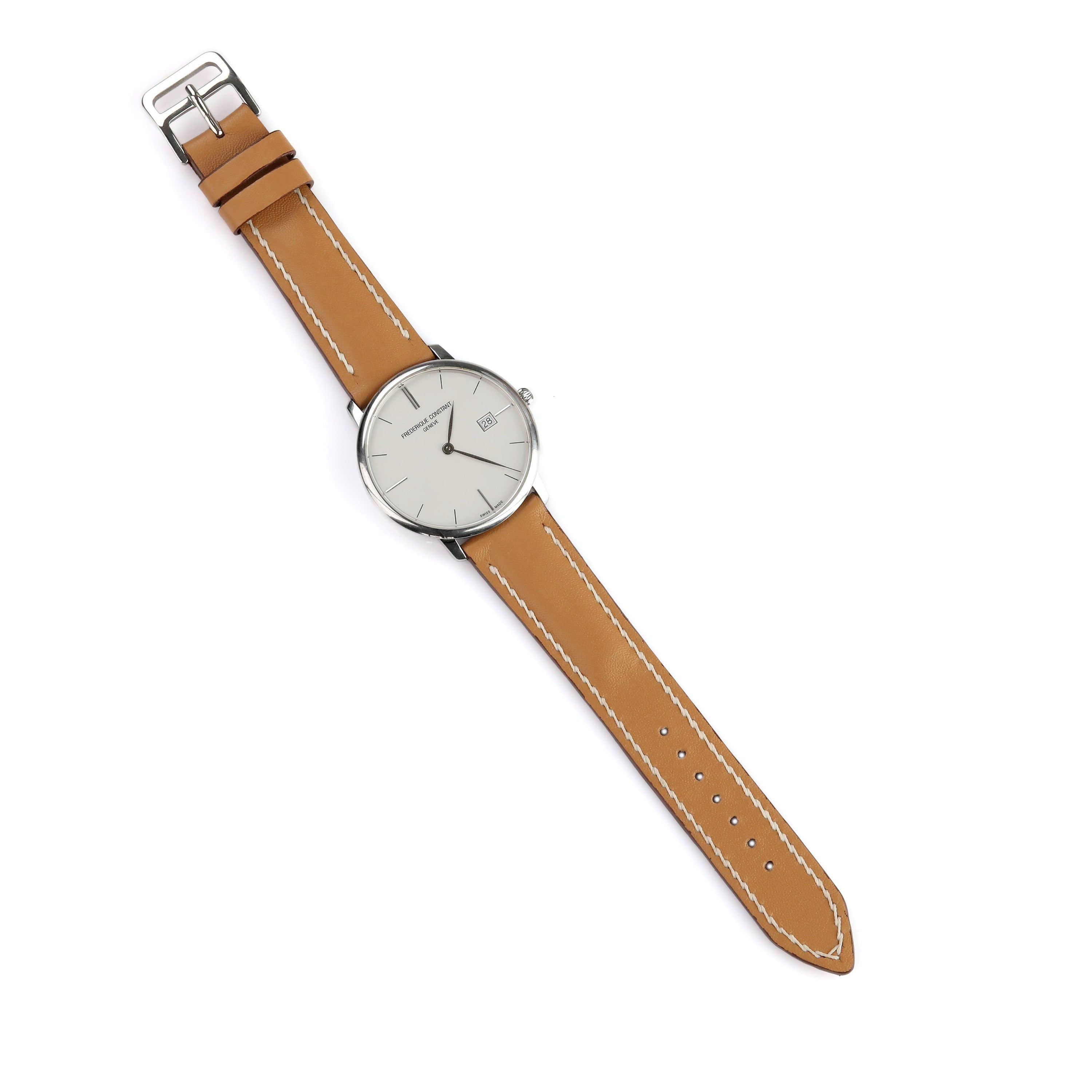 Spanish Style Leather Strap - Taupe