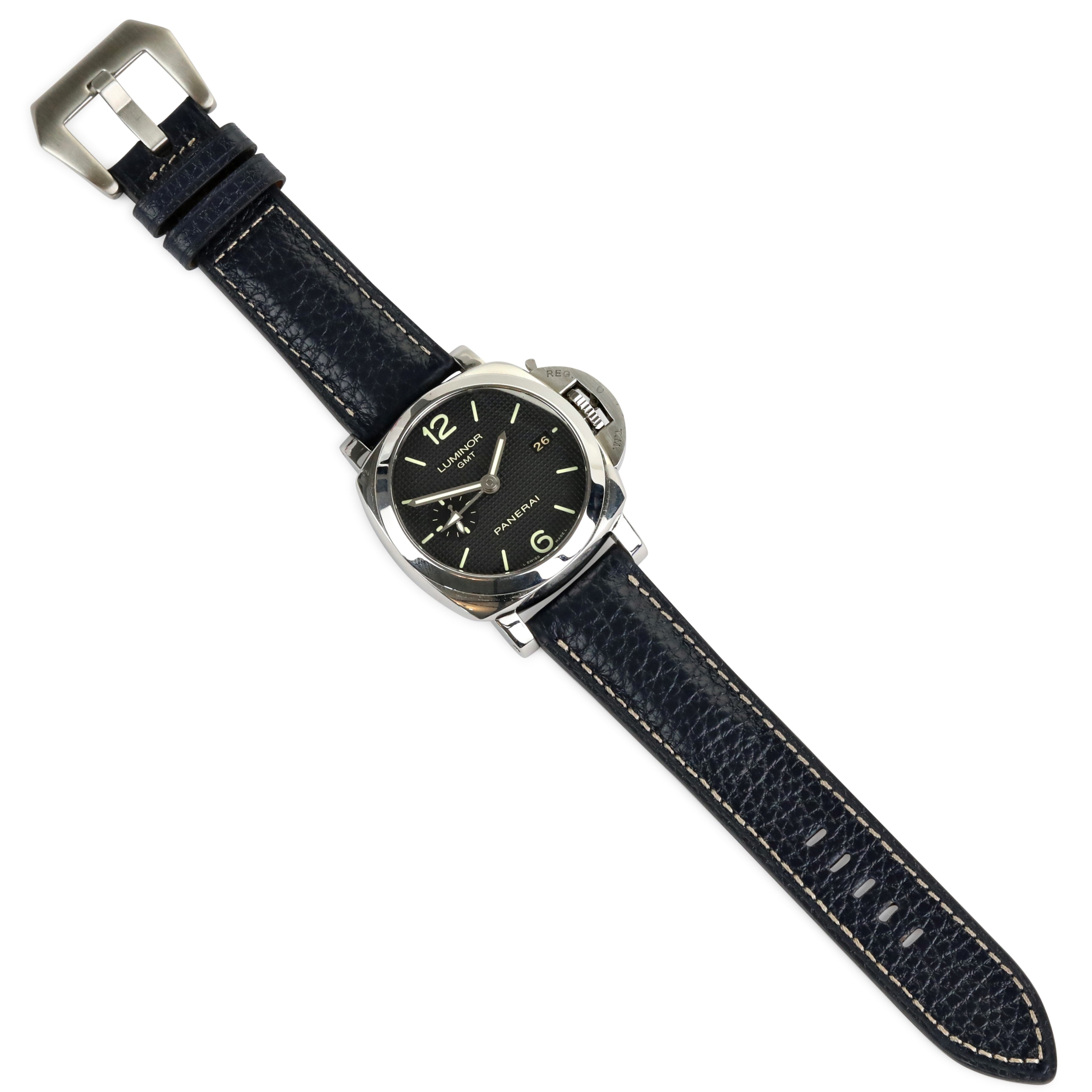 Florentine Series Suede Leather Strap / D. Blue