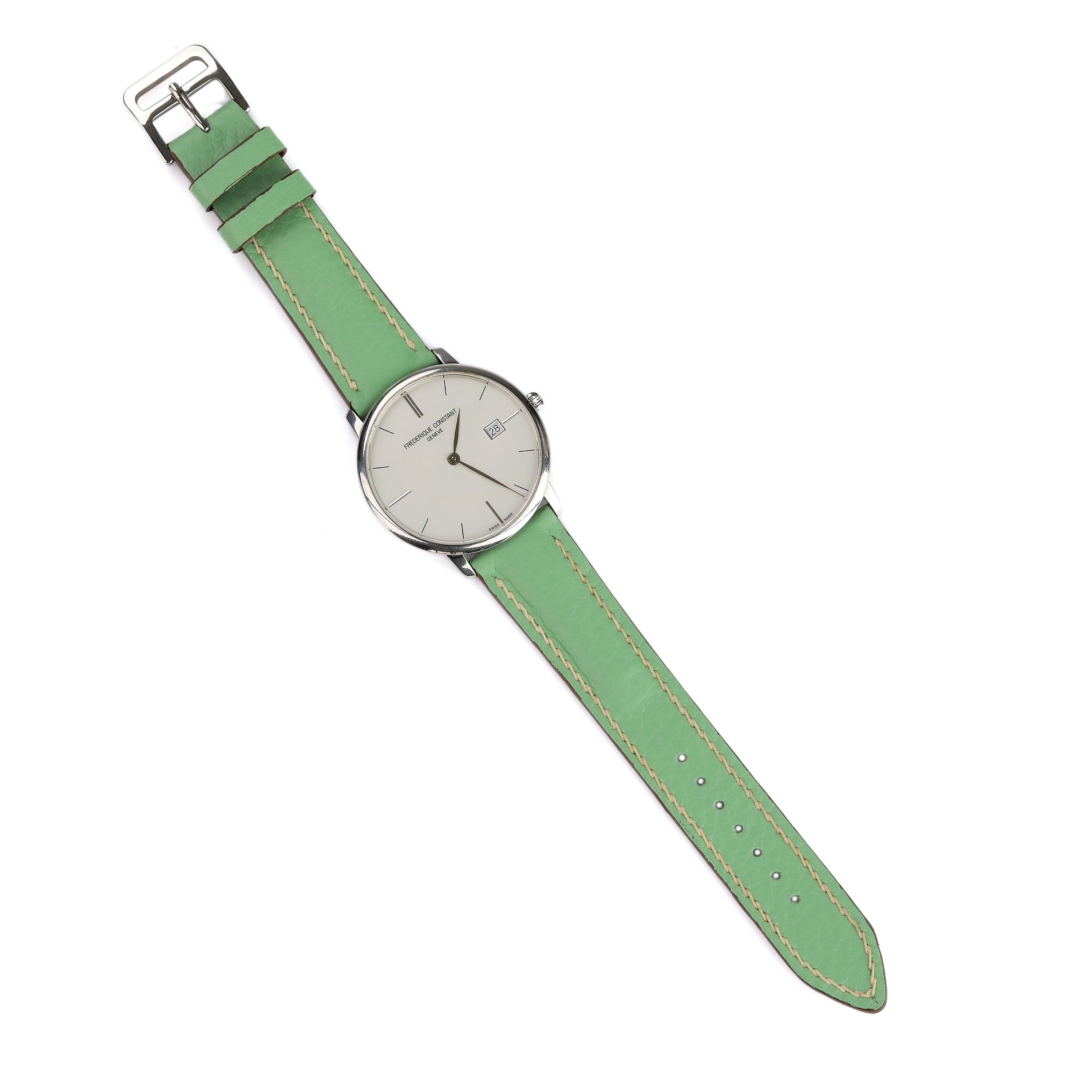 Spanish Style Leather Strap - Green