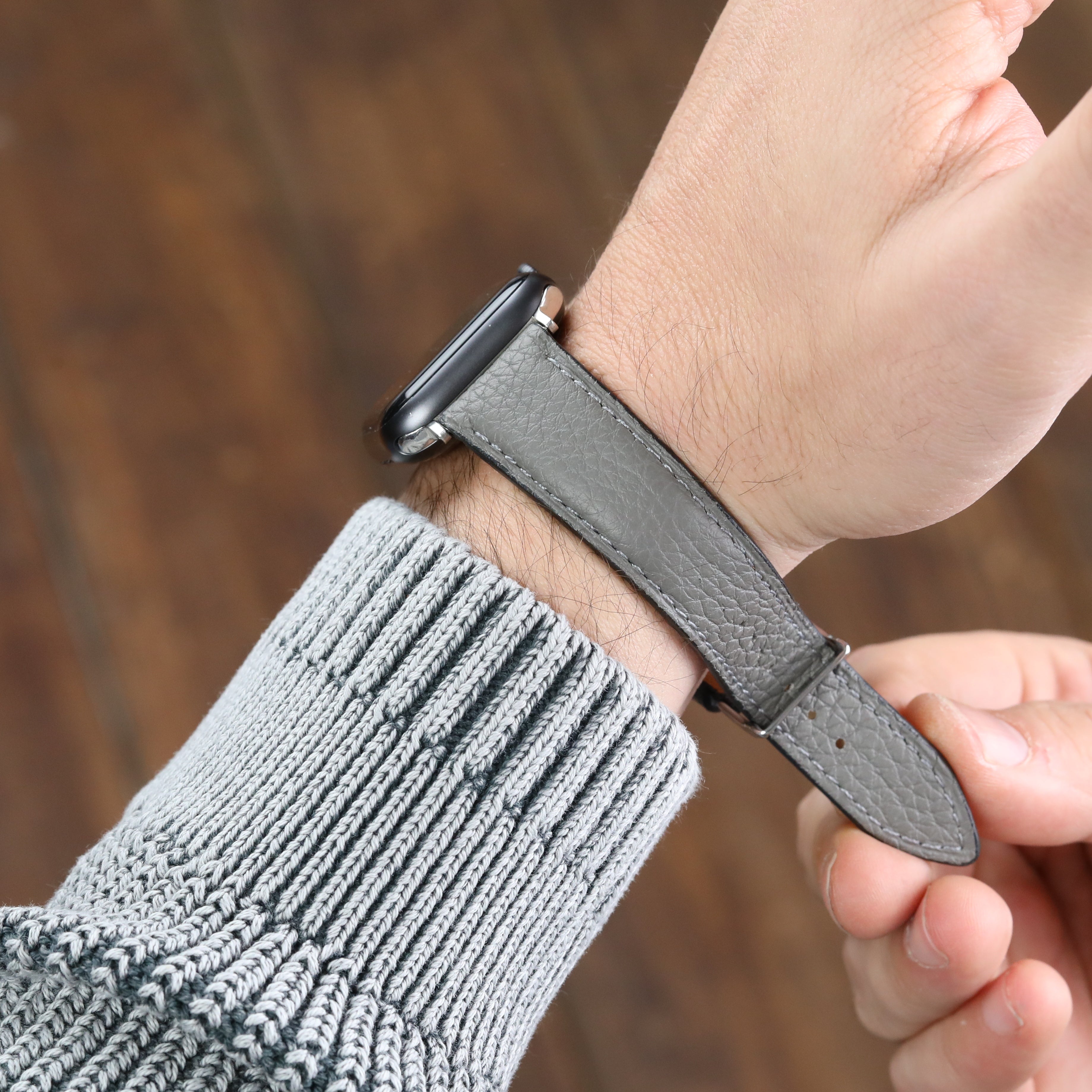 Apple Watch Compatible Leather Strap -
