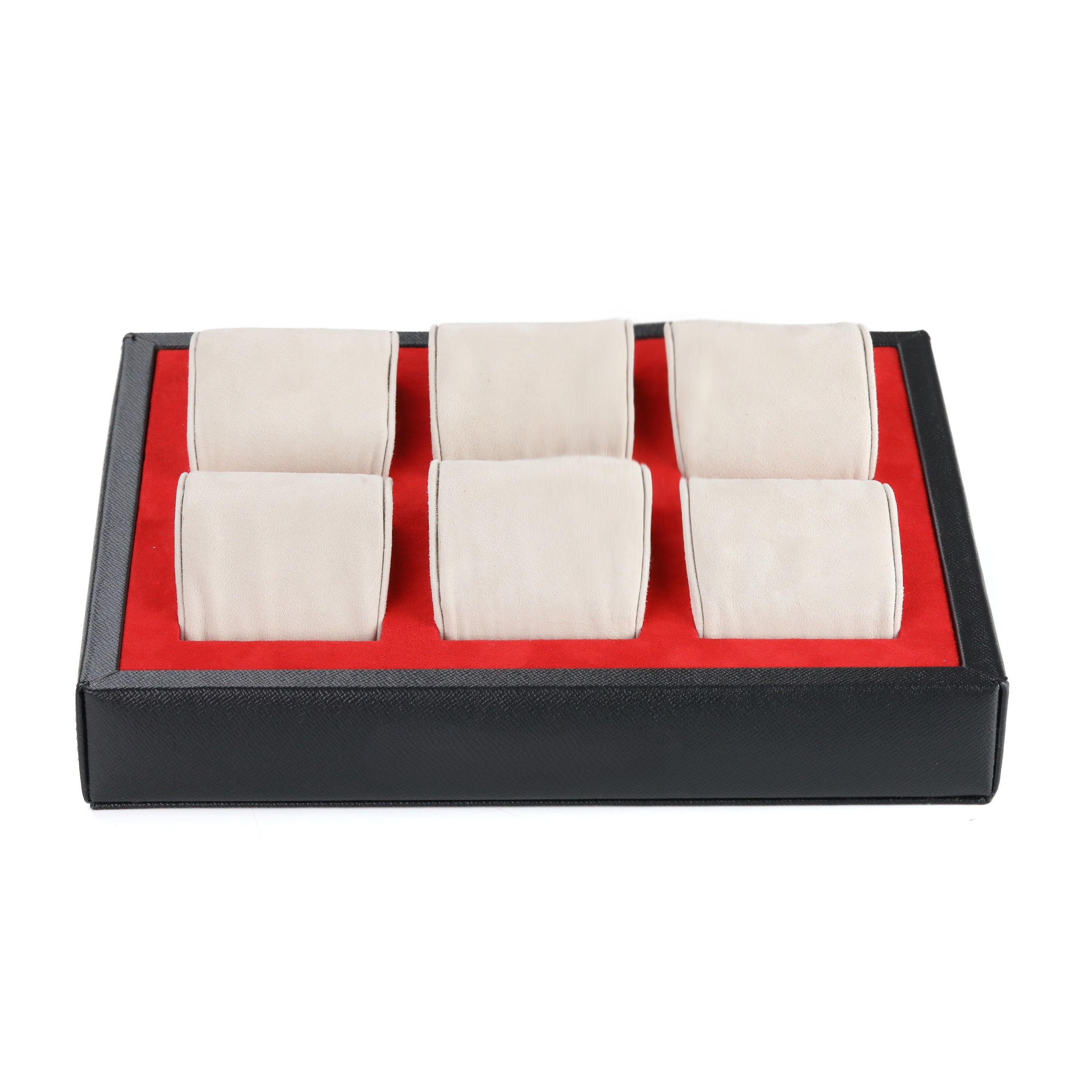 Tempa Watch Display Case for 6 / Black - White