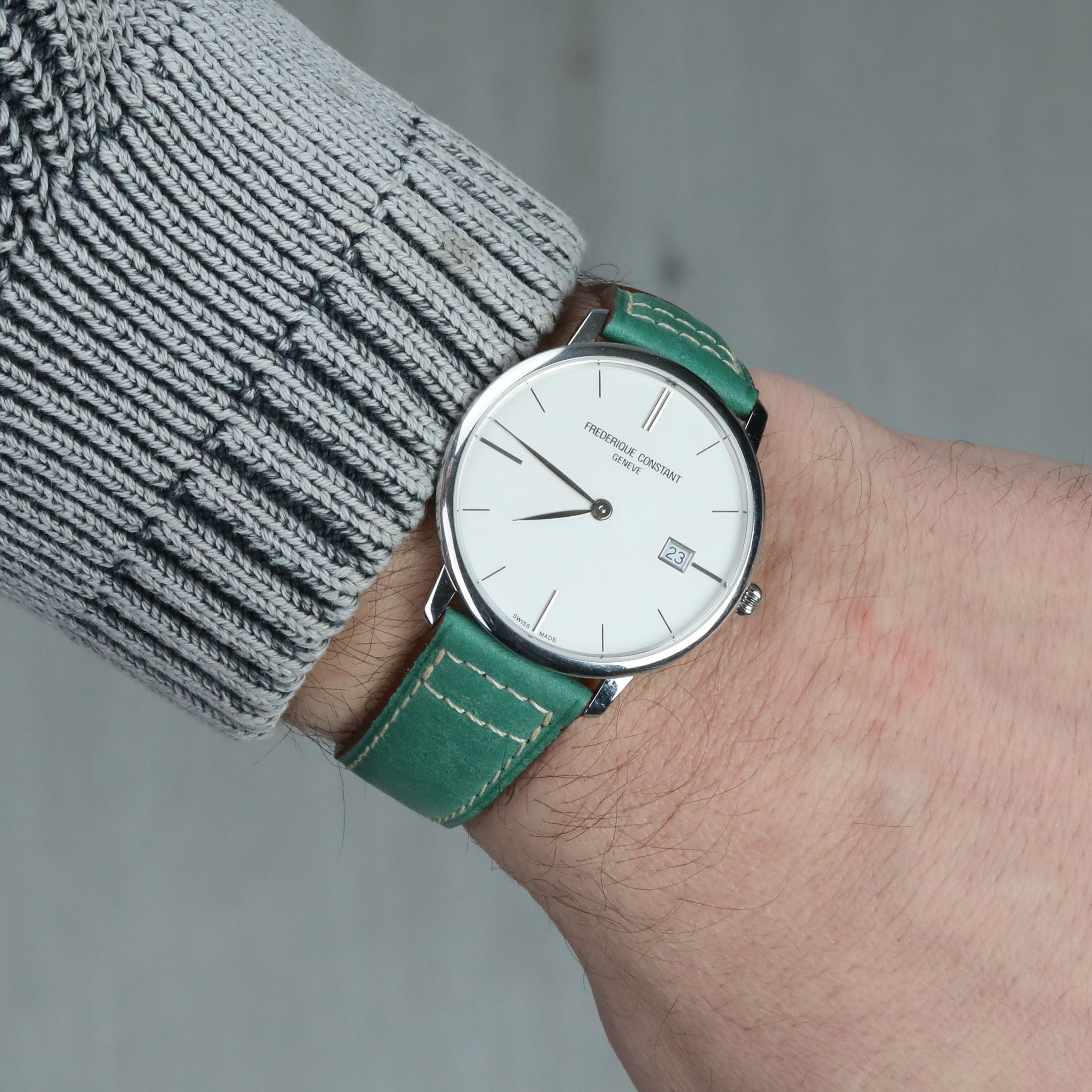 Pueblo Leather Watch Strap - Green