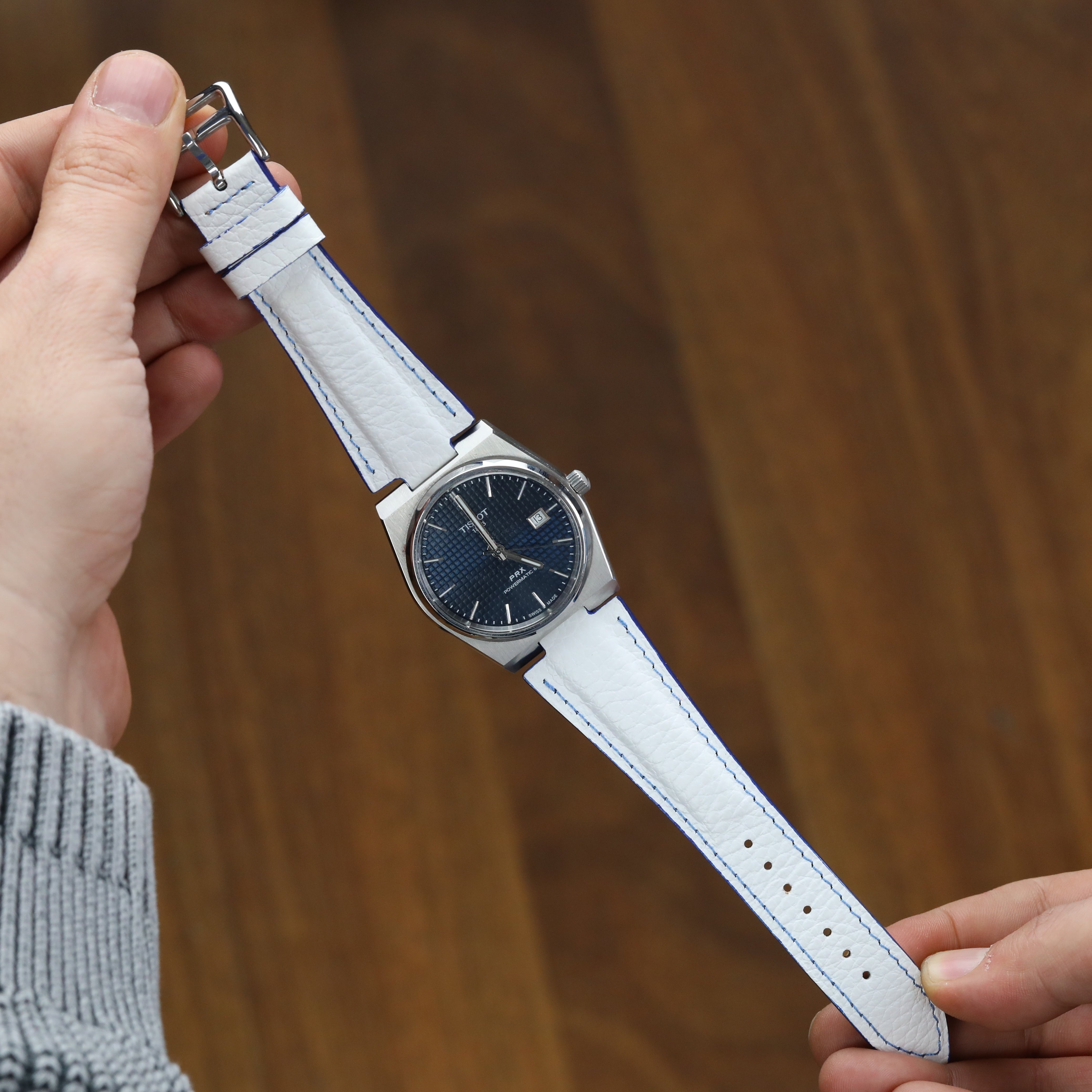 Prx Leather Strap - White
