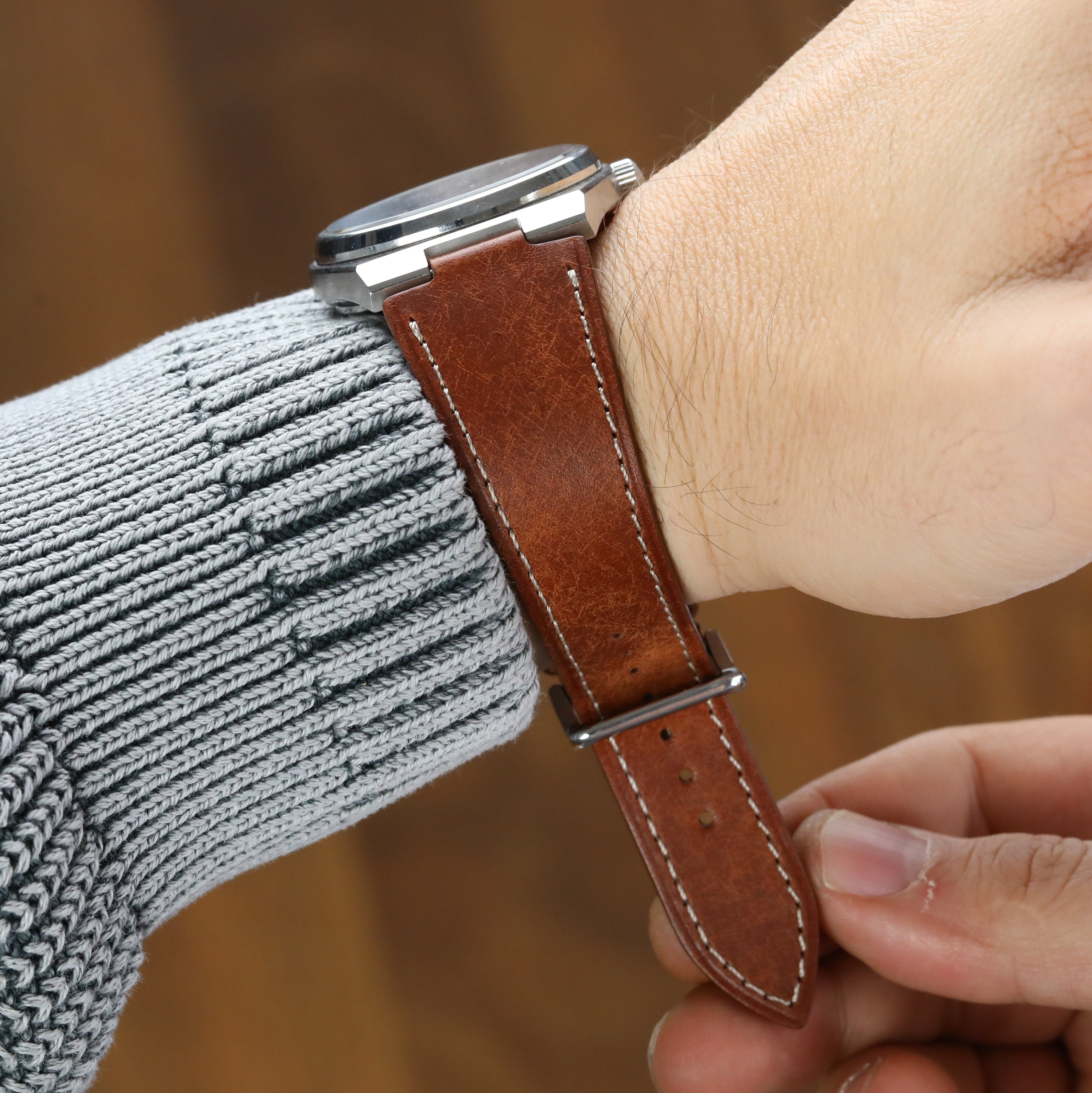 Prx Leather Strap - Brown