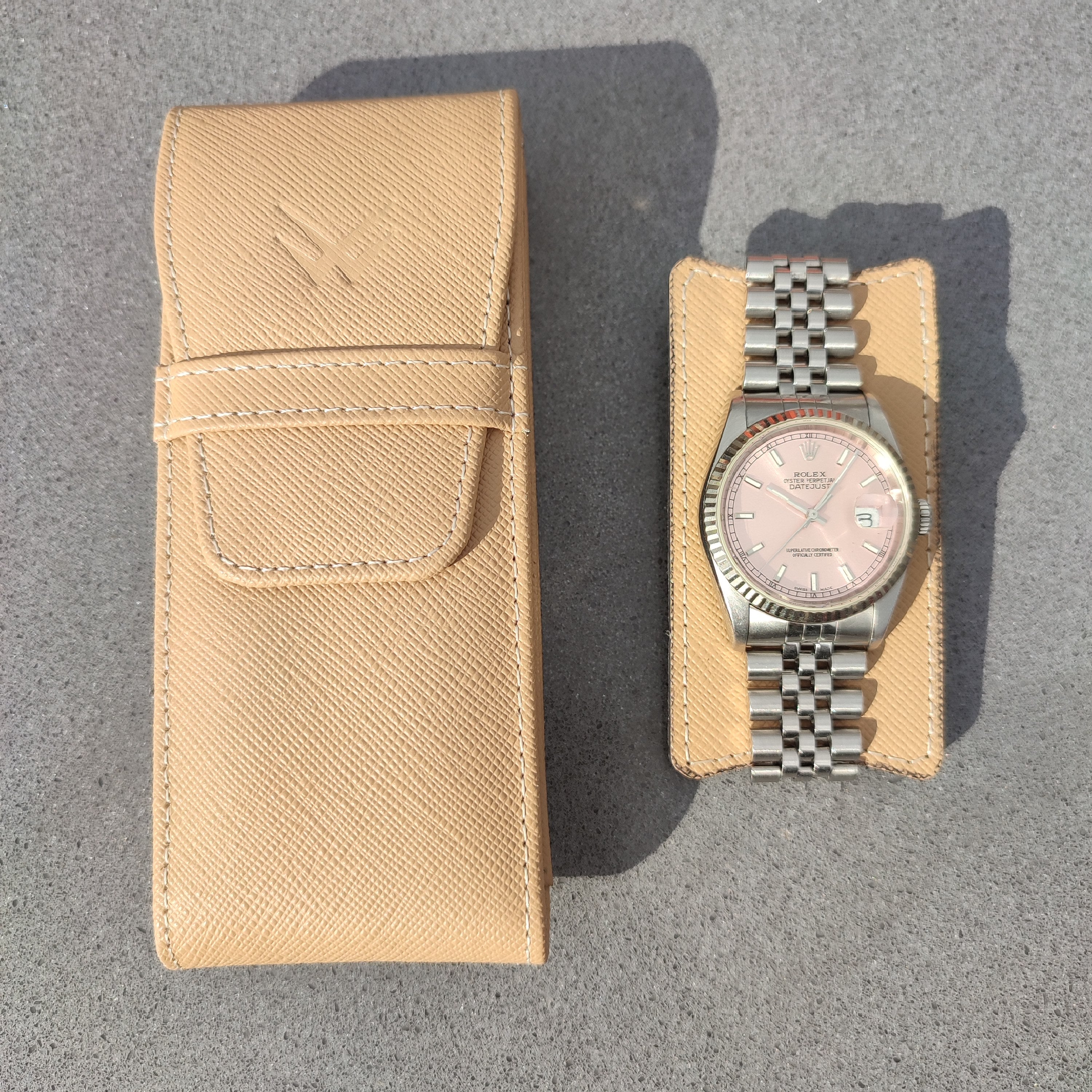 The Pouch Watch Travel Case / Beige