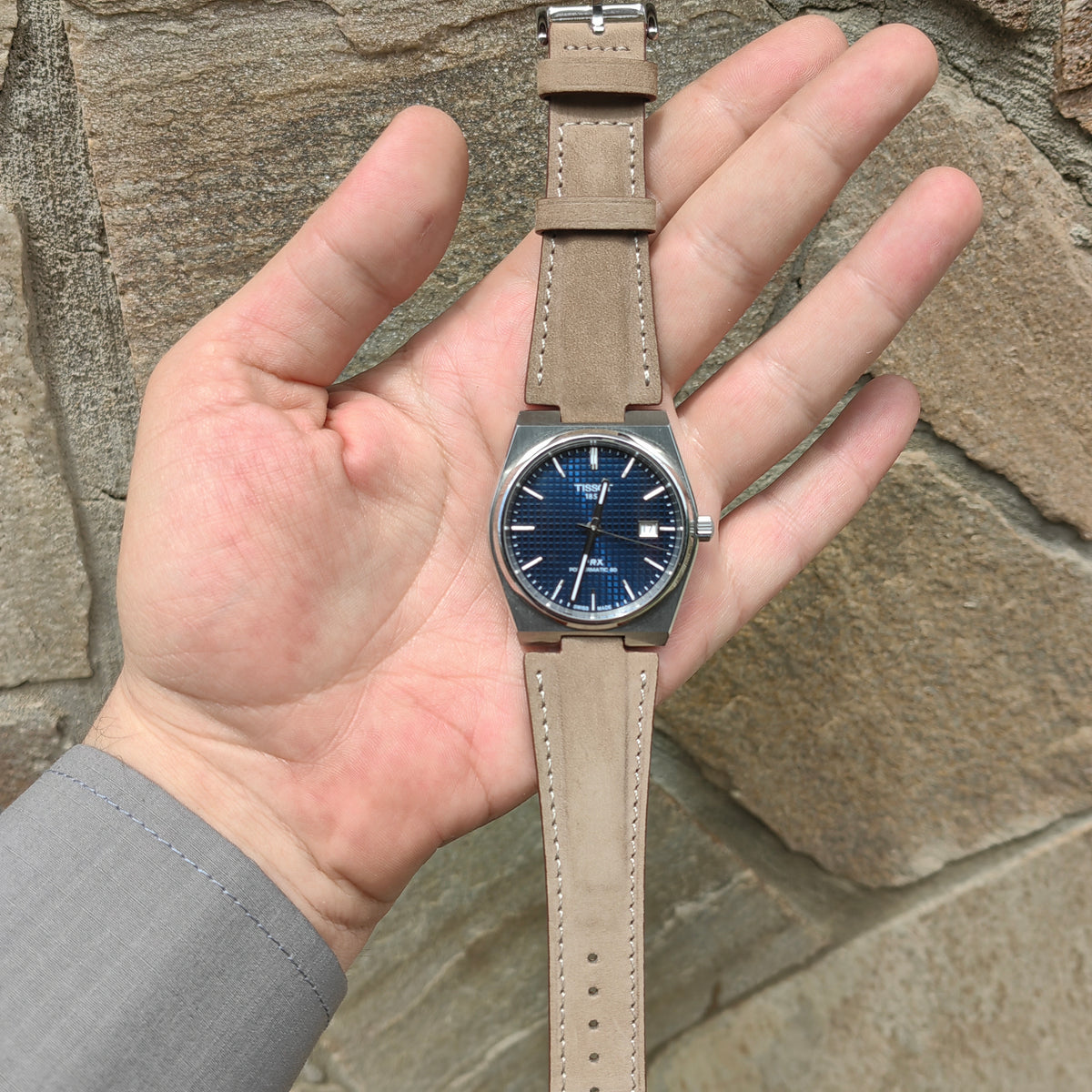 Prx Leather Watch Strap - Brown