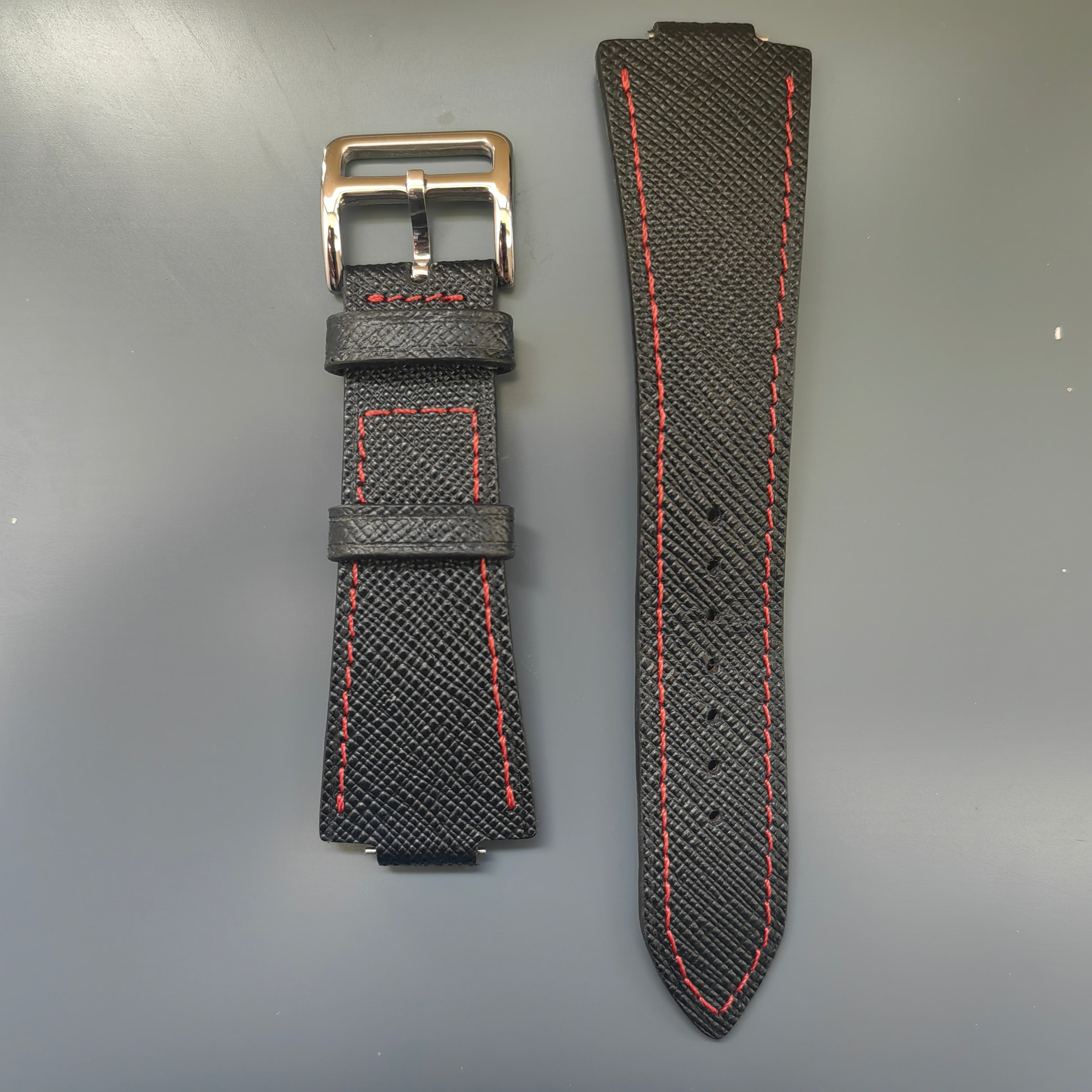 Tsuyosa Leather Watch Strap - Black