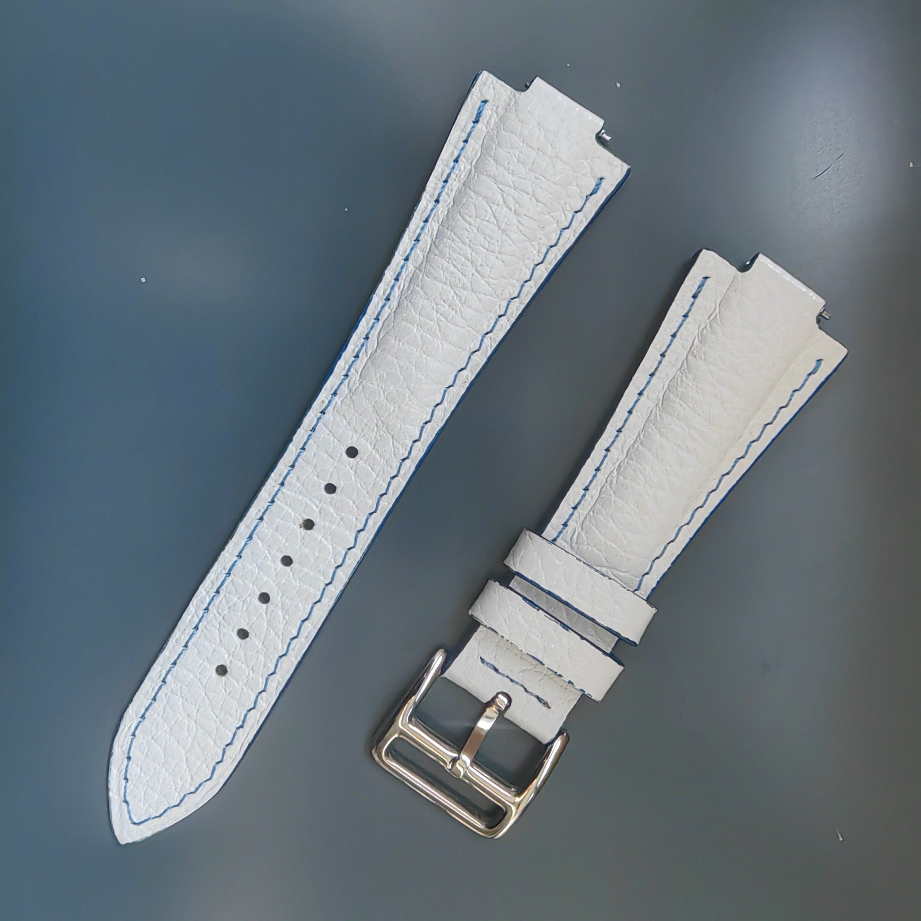 Tsuyosa Leather Watch Strap - White