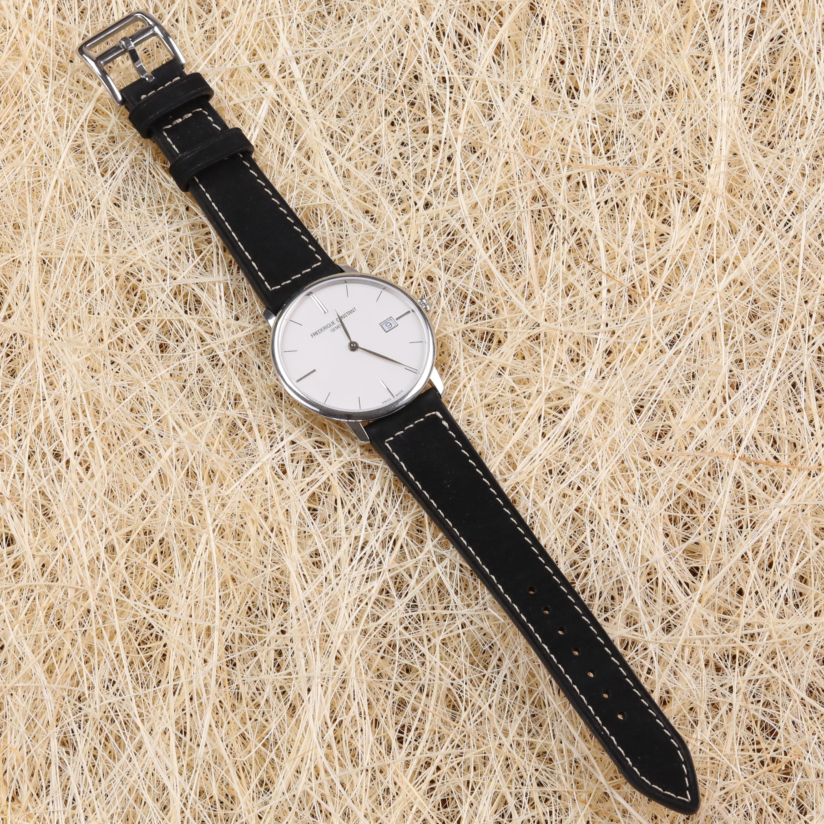 Nubuck Leather Strap - Black