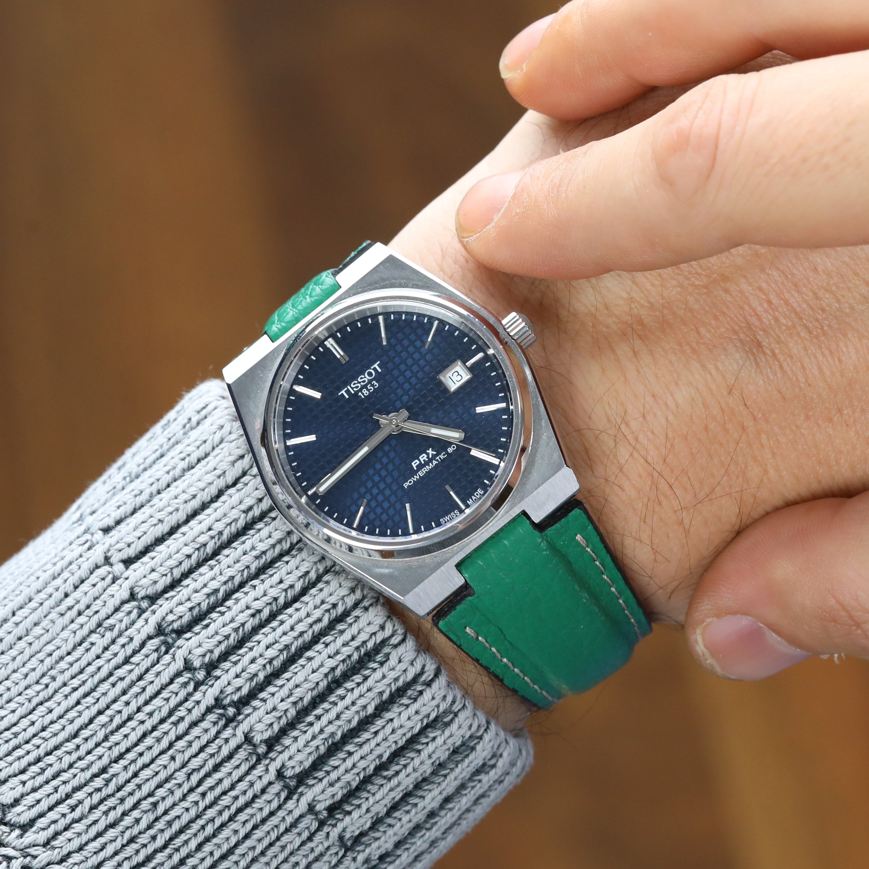 Prx Leather Strap - Green