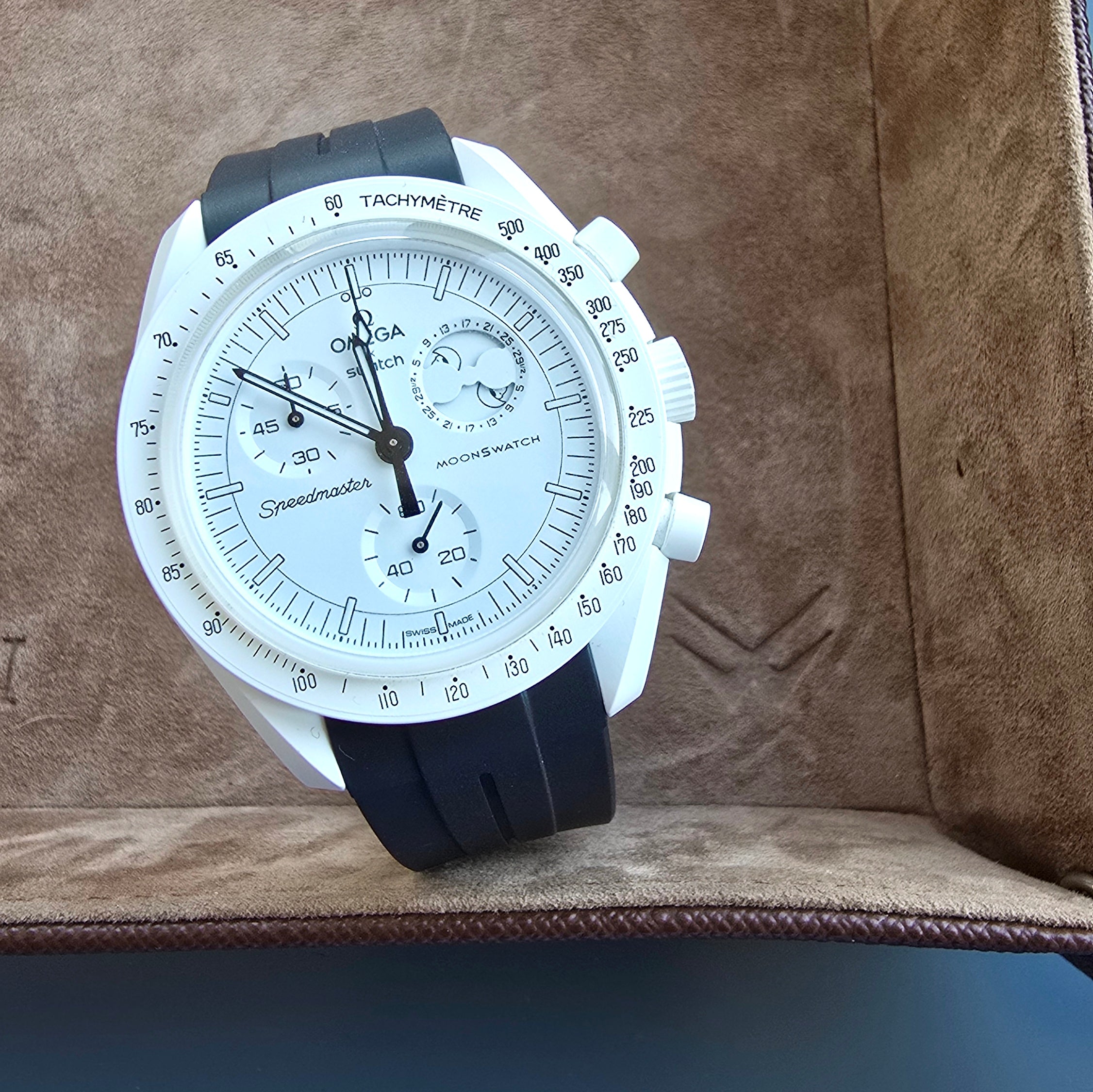 Moonswatch Compatible Rubber Strap - Black