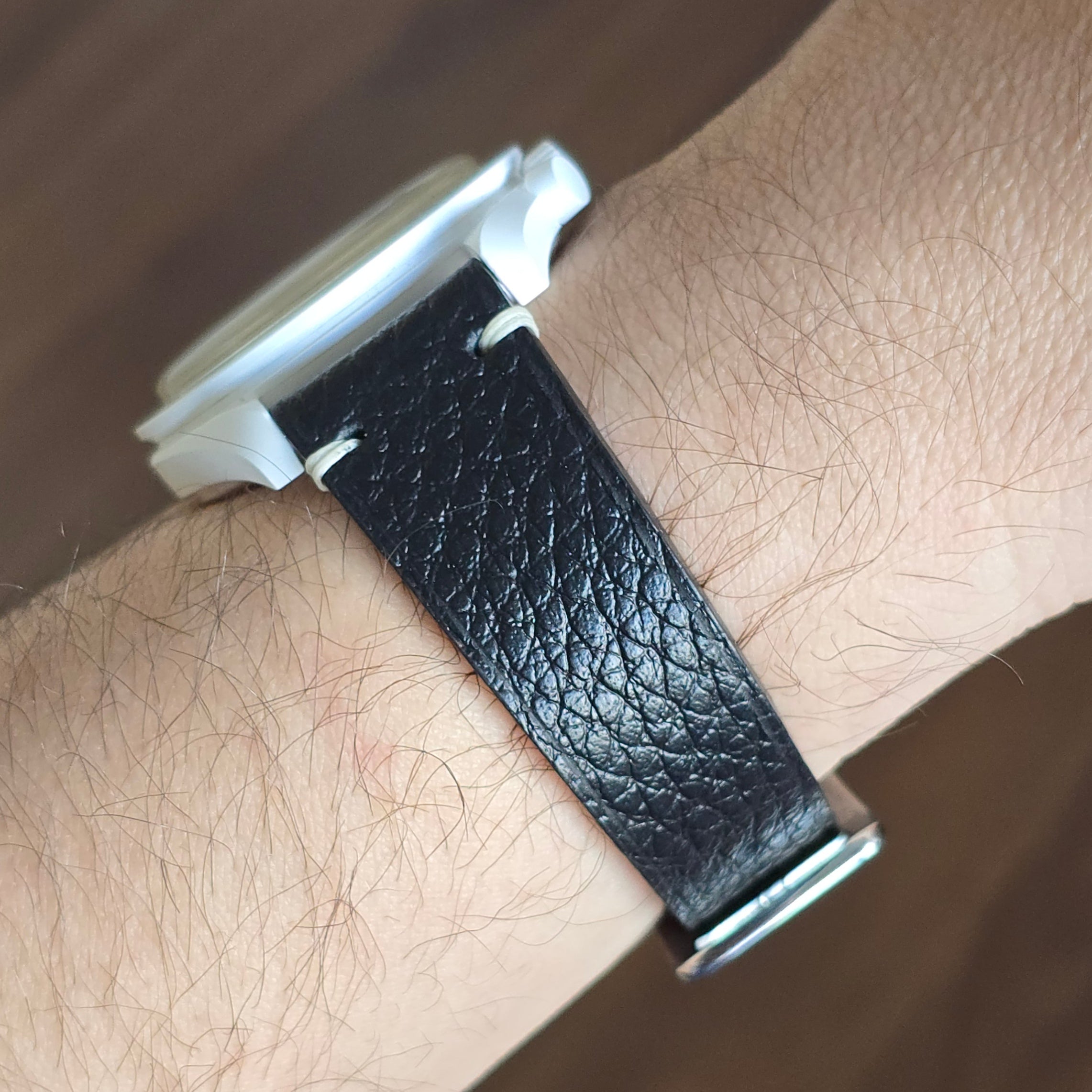 Vintage Style Leather Watch Strap
