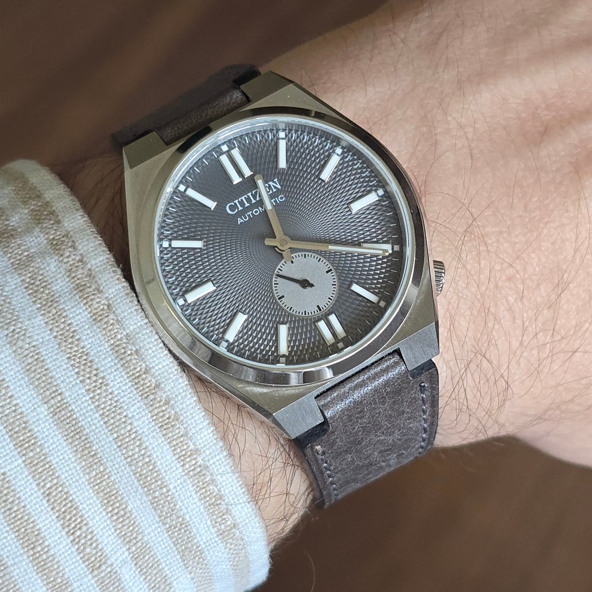 Tsuyosa Leather Strap - Smoke