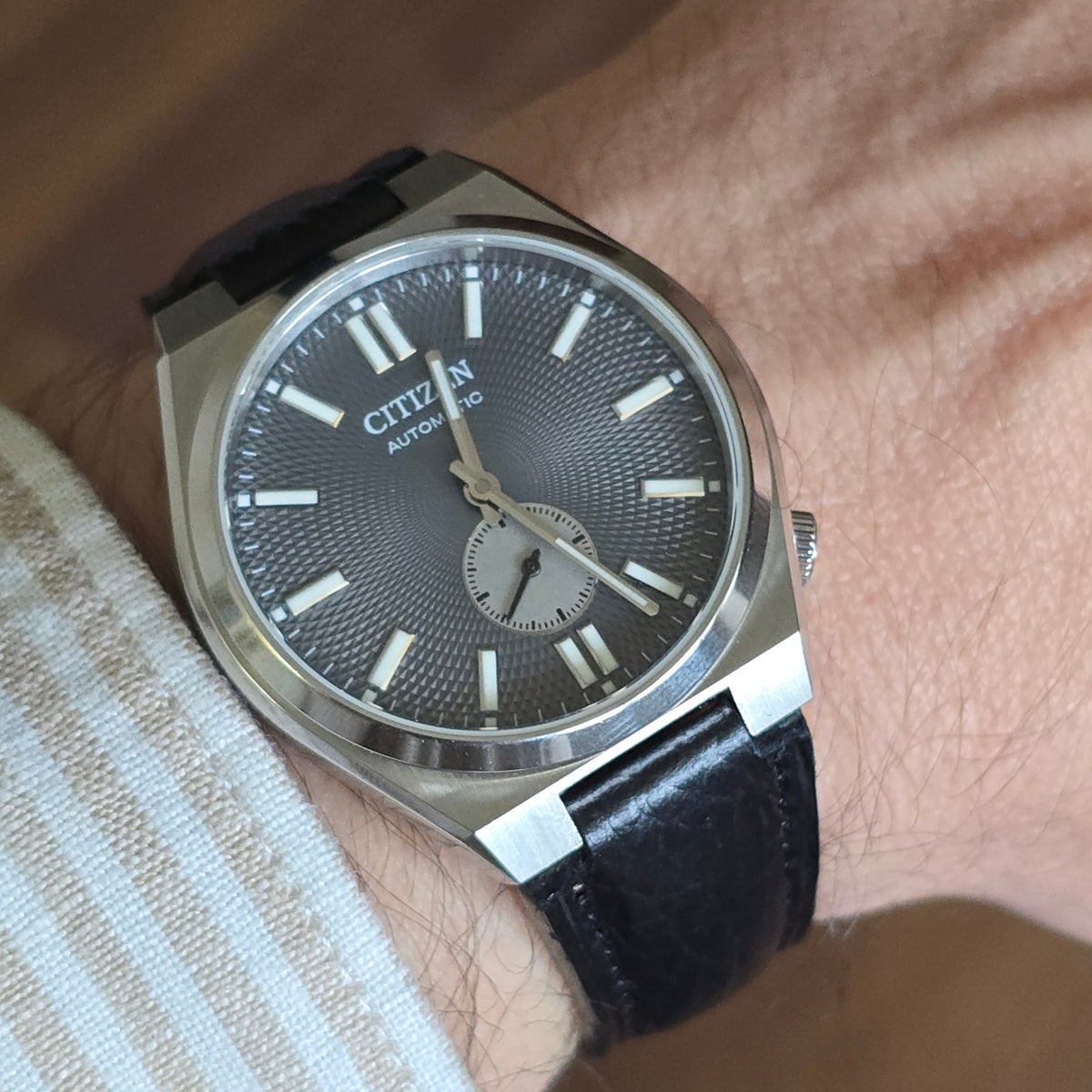 Tsuyosa Leather Strap - Black