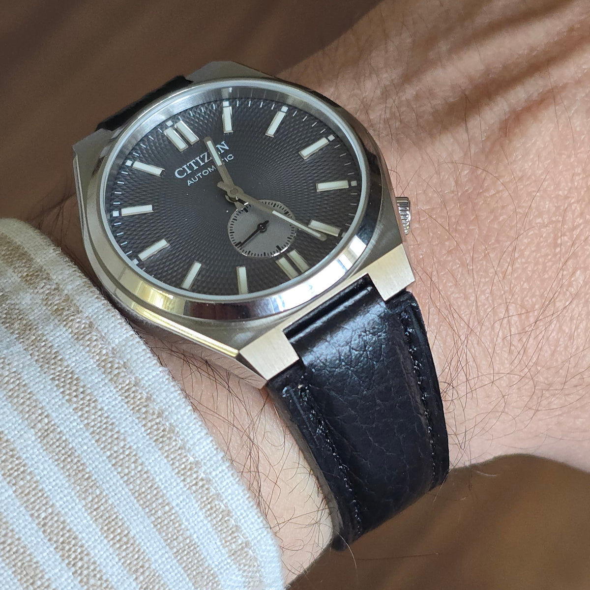 Tsuyosa Leather Strap - Black